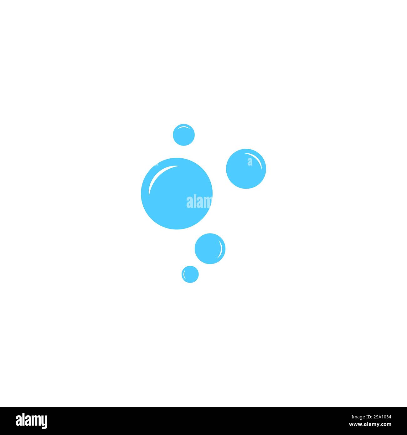 modello di disegno dell'illustrazione vettoriale dell'icona a forma di bolla Illustrazione Vettoriale