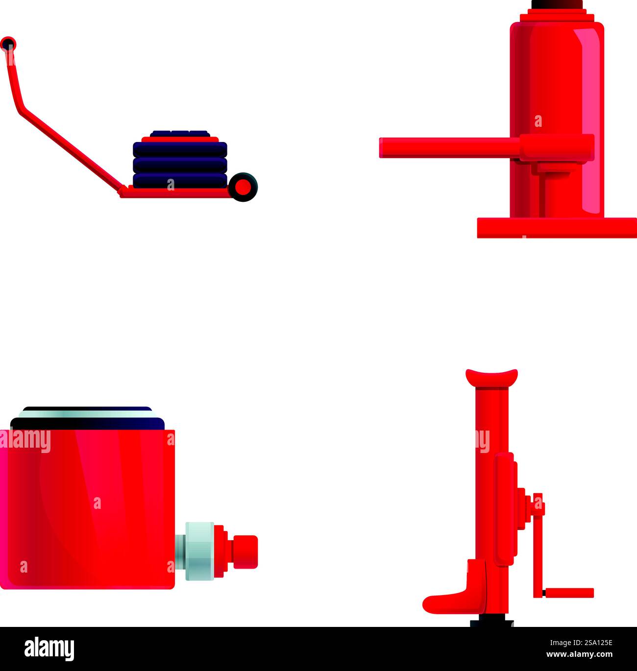 Le icone del rasaerba da giardinaggio impostano il vettore dei cartoni animati. Macchina per apparecchiature elettriche. Rifinitore da giardino. Le icone del rasaerba da giardinaggio impostano il vettore dei cartoni animati. Macchina per apparecchiature elettriche Illustrazione Vettoriale
