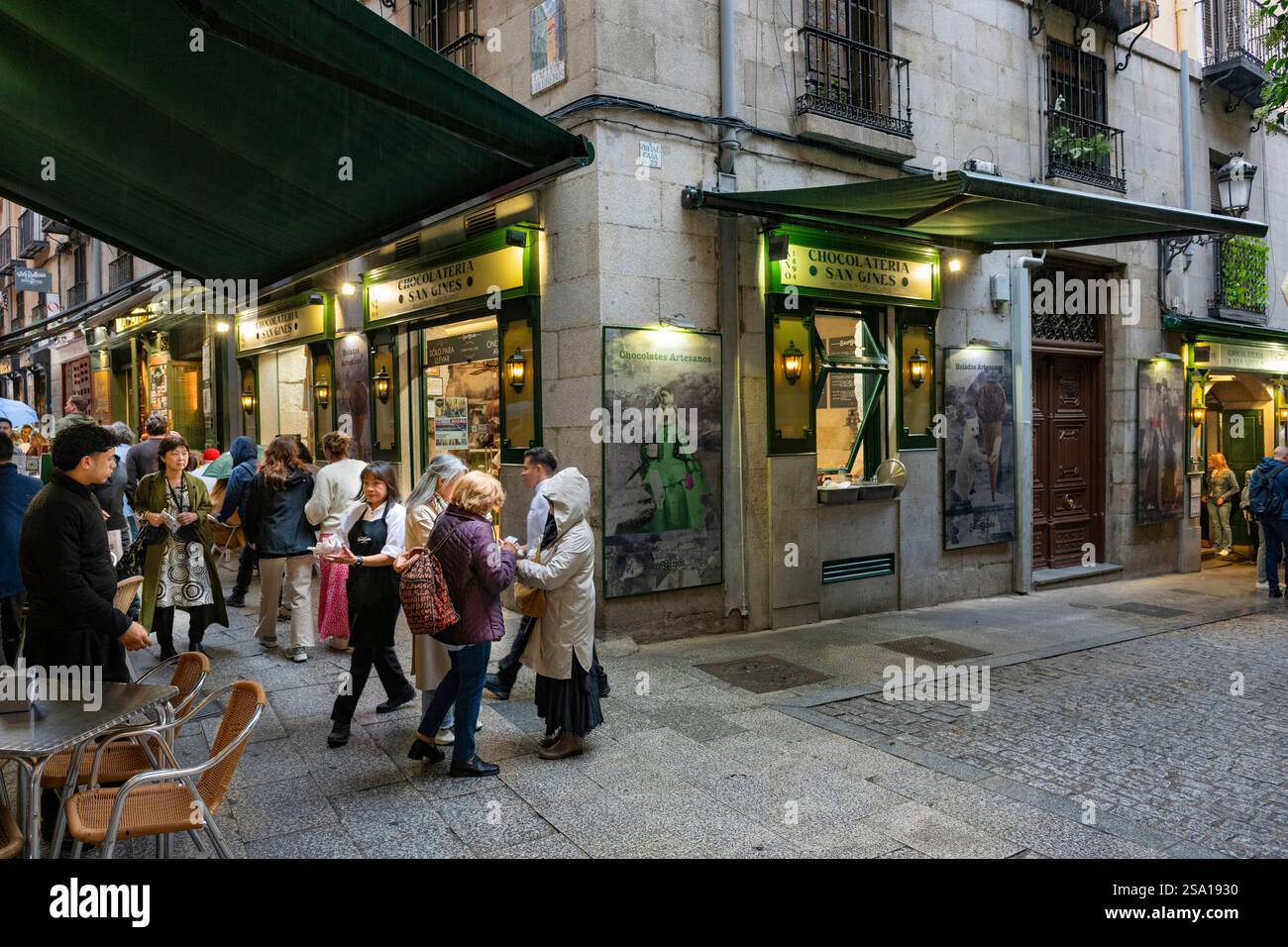 Cioccolateria San Gines Madrid Spagna Foto Stock