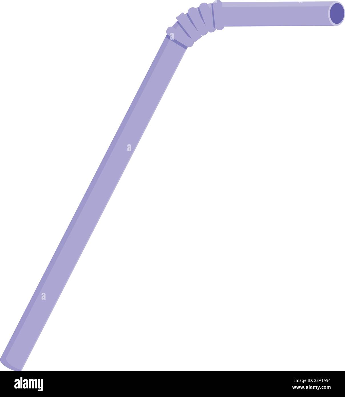 Vettore cartoni animati icona bastone di plastica di scarto. Per bere un cocktail. Contenitore di separazione. Vettore cartoni animati icona bastone di plastica di scarto. Per bere un cocktail Illustrazione Vettoriale
