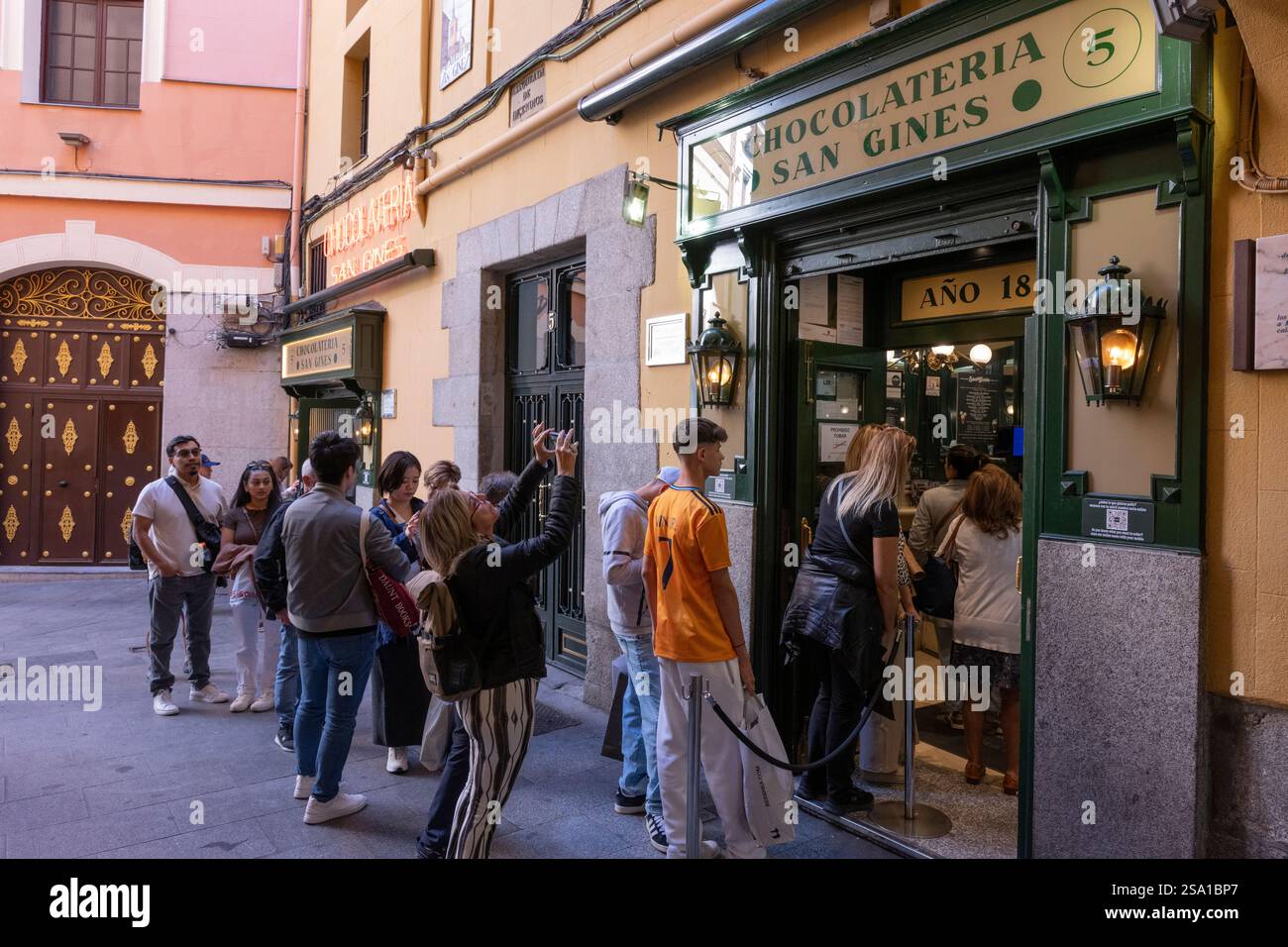 Cioccolateria San Gines Madrid Spagna Foto Stock