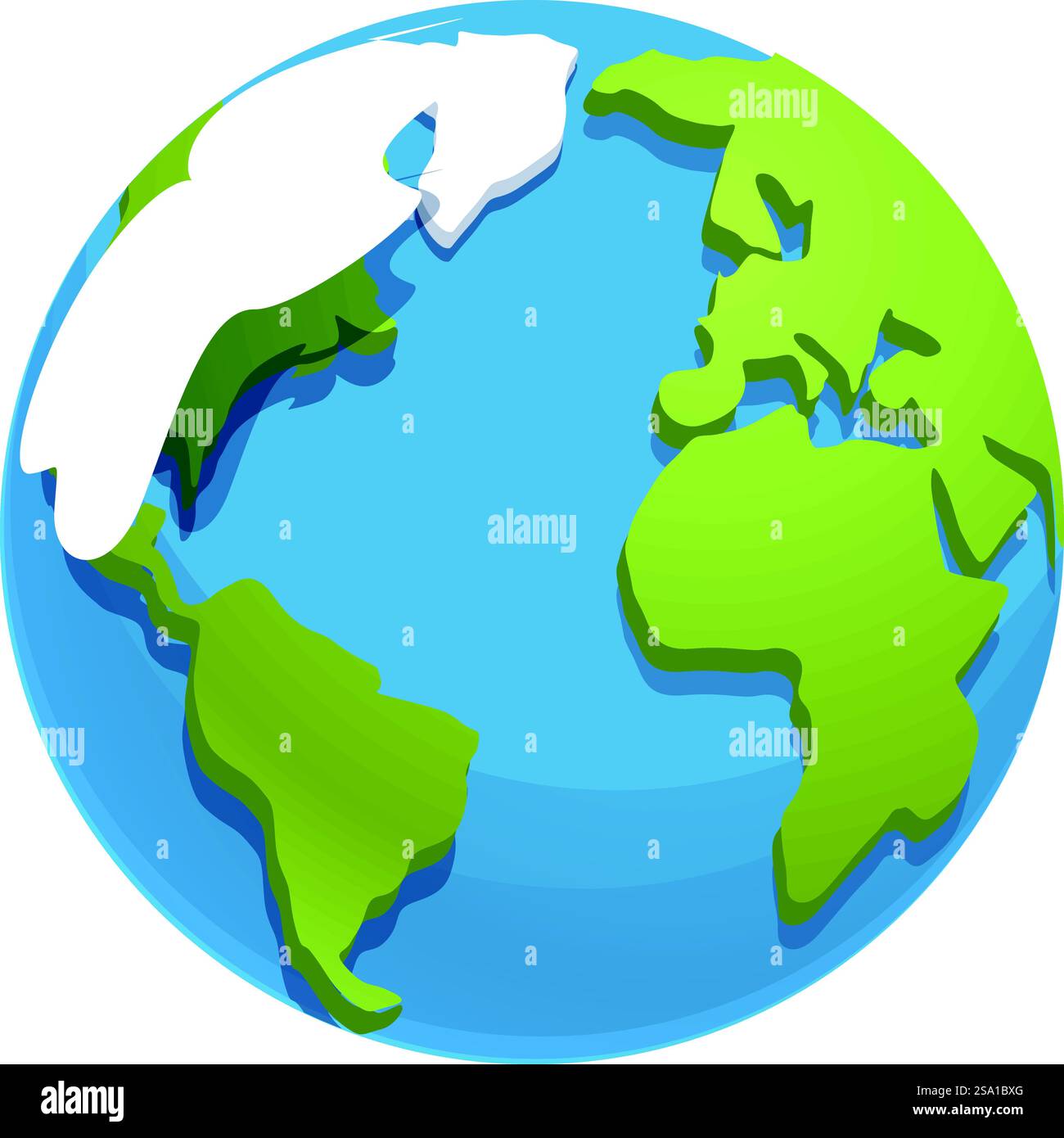 Icona della mappa del globo vettore cartografico. Pianeta Terra. Europa paese asiatico. Icona della mappa del globo vettore cartografico. Pianeta Terra Illustrazione Vettoriale
