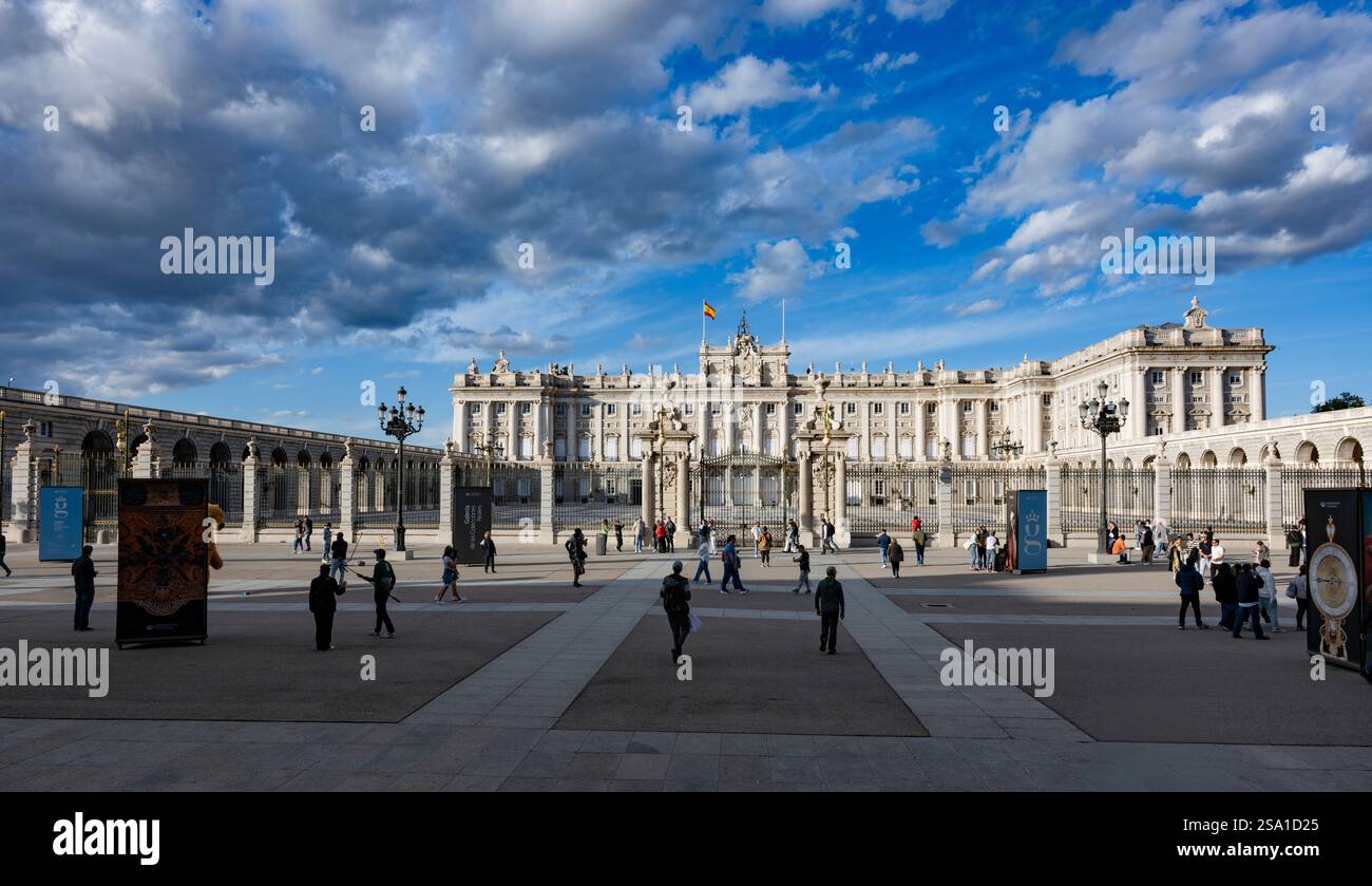 Palazzo reale di Madrid (Palacio Real), Madrid, Spagna Foto Stock