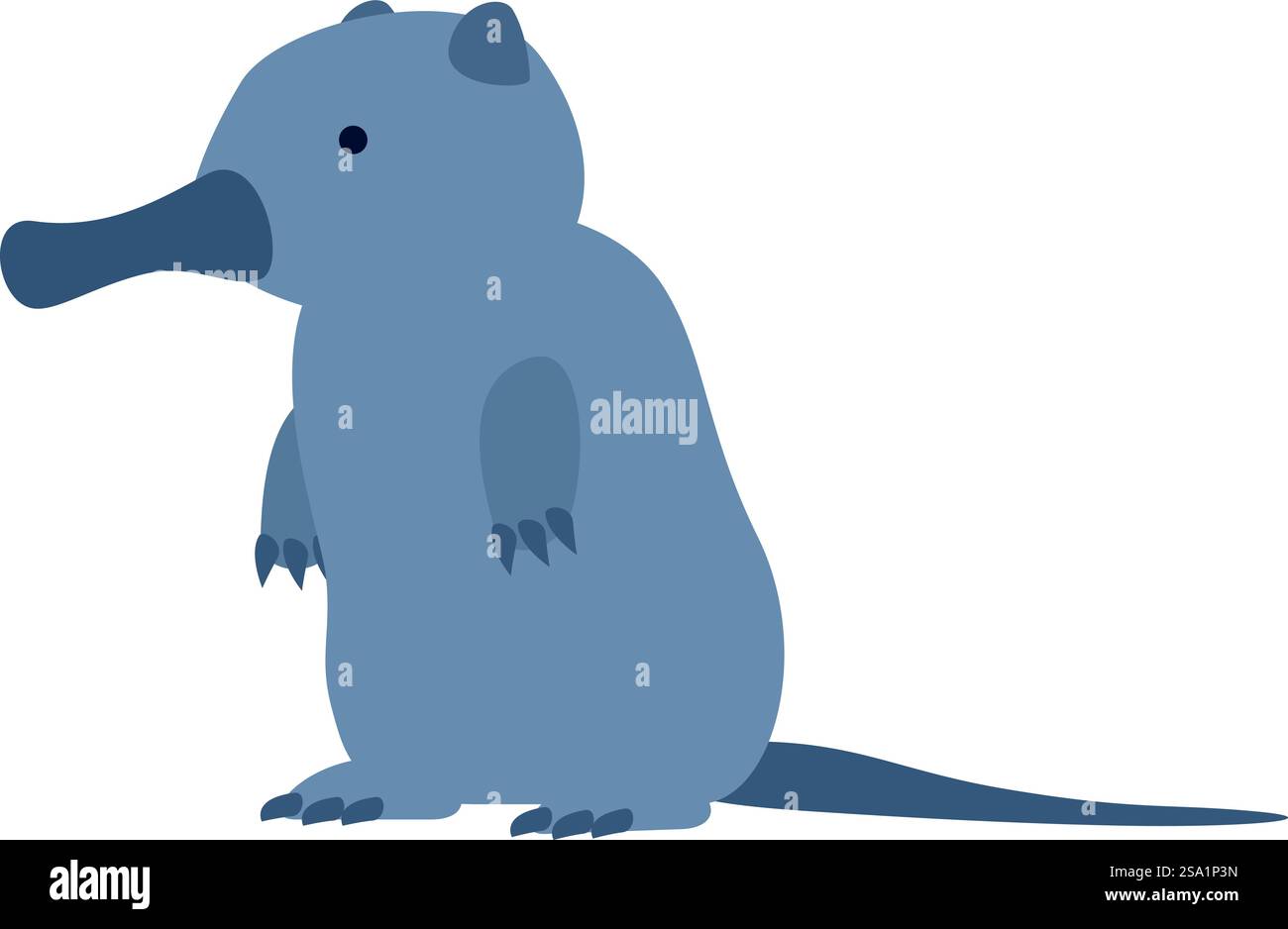 Icona del desman zoologico vettore cartoon. Animale amico. Topo selvatico della natura. Icona del desman zoologico vettore cartoon. Animale amico Illustrazione Vettoriale