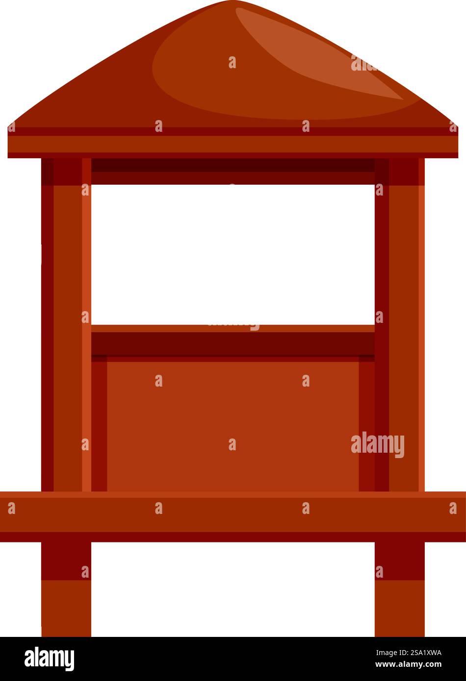 Icona della casa sull'acqua di Bali vettore di cartoni animati. Viaggio estivo. Tempio della cultura. Icona della casa sull'acqua di Bali vettore di cartoni animati. Viaggio estivo Illustrazione Vettoriale