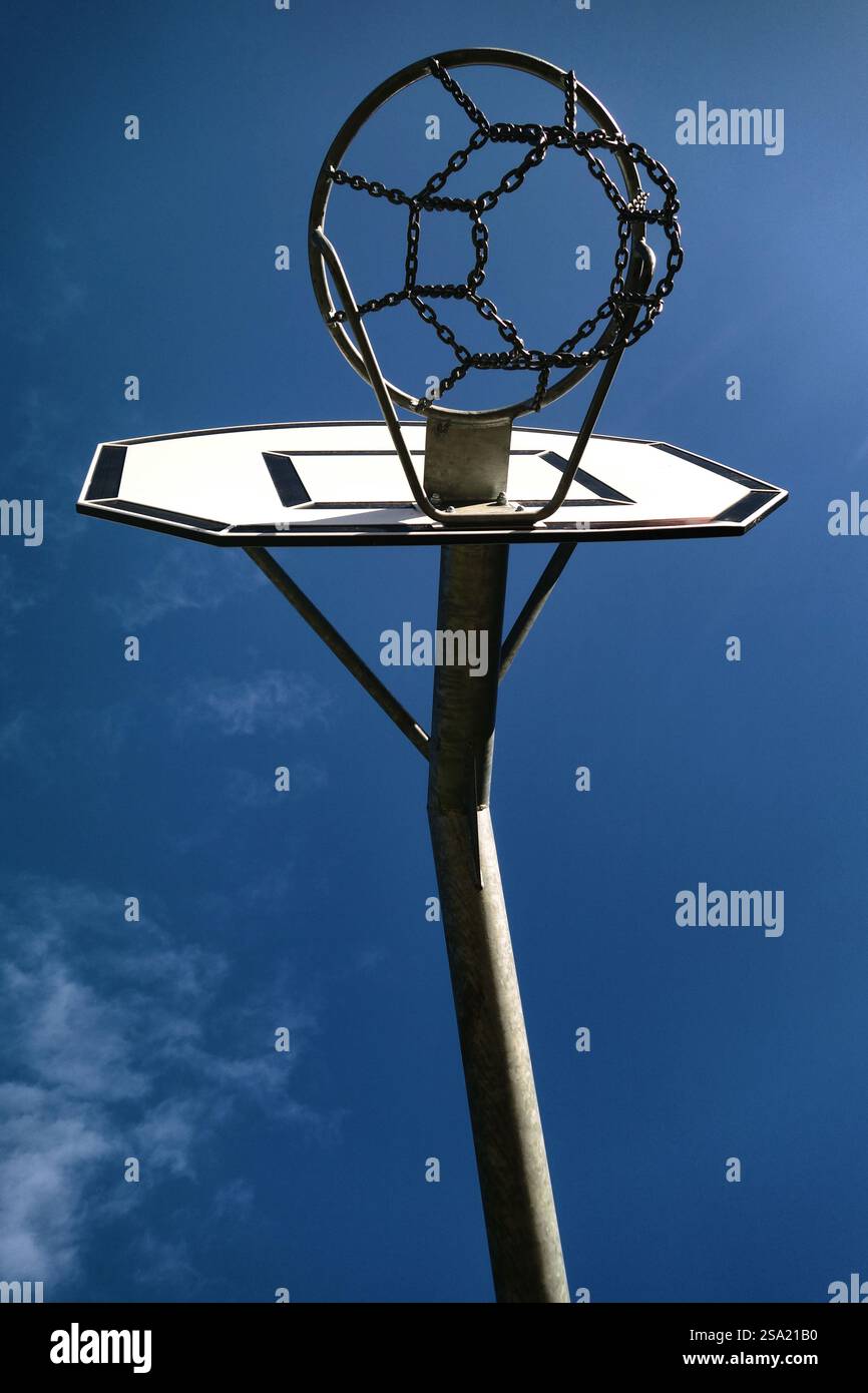canestro e tabellone da basket Foto Stock