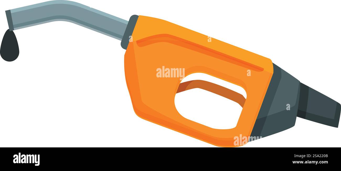 Vettore cartoni animati icona pistola olio/carburante. Contenitore cisterna per navi. Estrazione dello stoccaggio. Vettore cartoni animati icona pistola olio/carburante. Contenitore cisterna per navi Illustrazione Vettoriale
