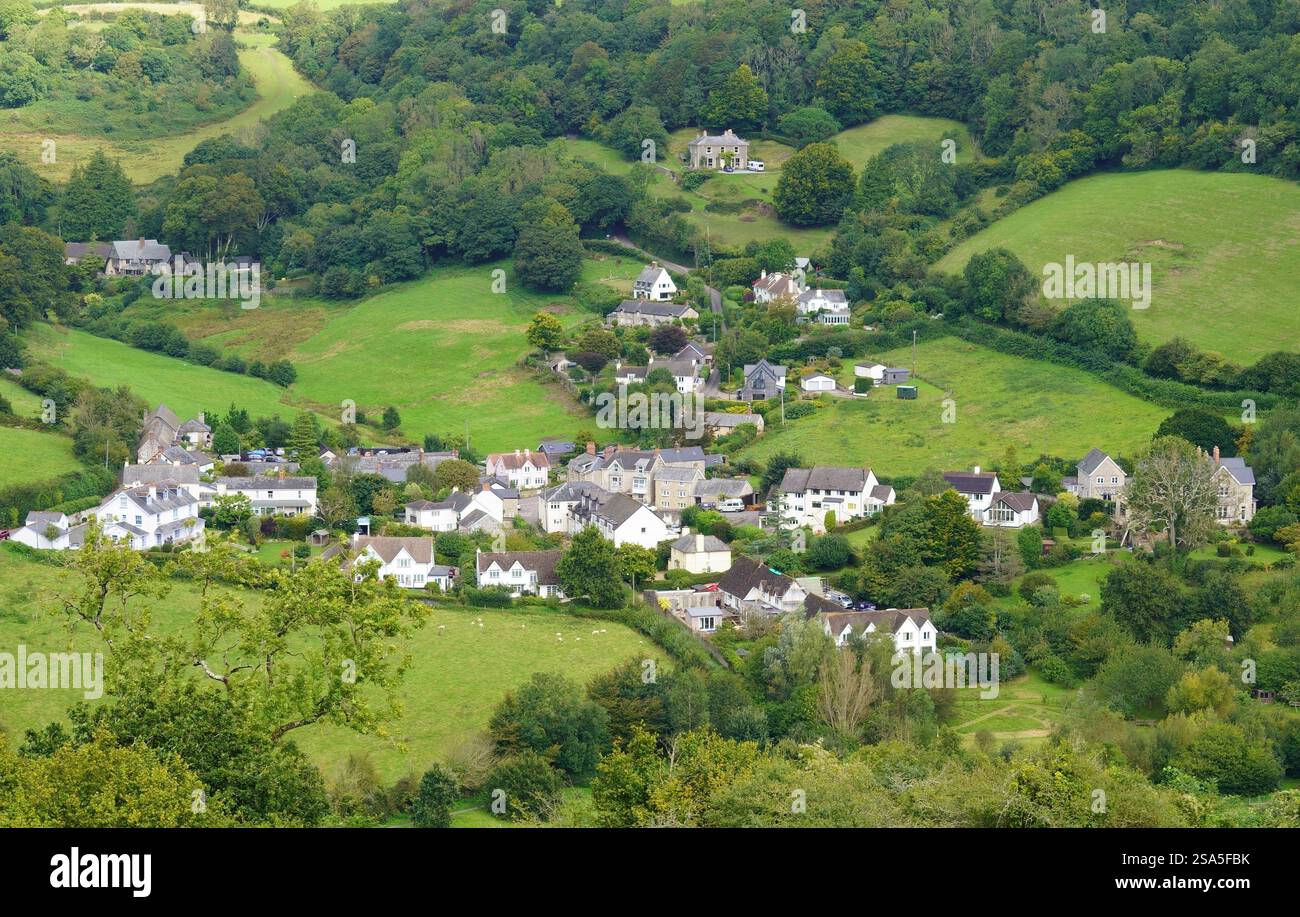 Villaggio di Branscombe, Devon, Inghilterra, Regno Unito a settembre Foto Stock