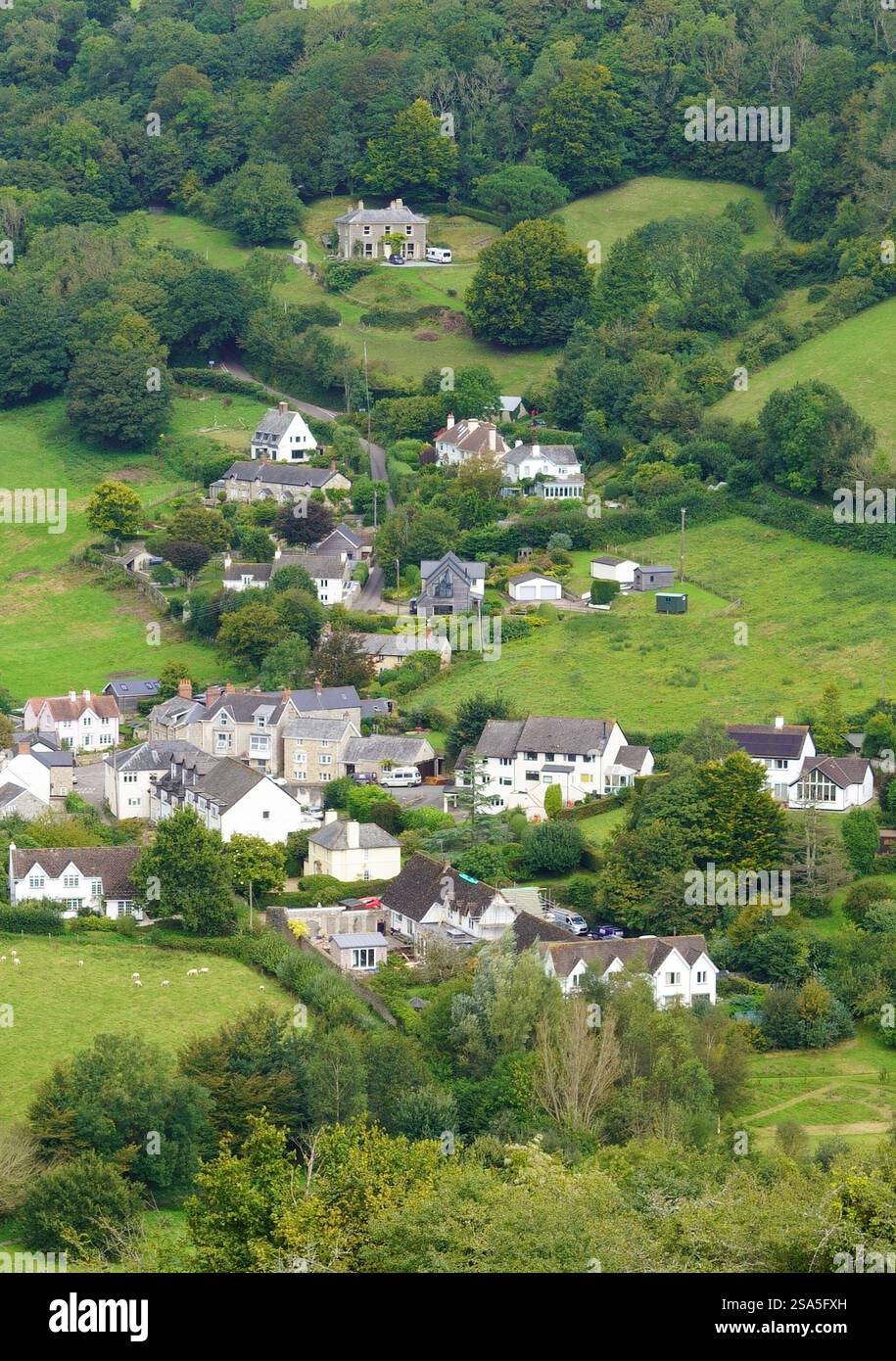 Villaggio di Branscombe, Devon, Inghilterra, Regno Unito a settembre Foto Stock