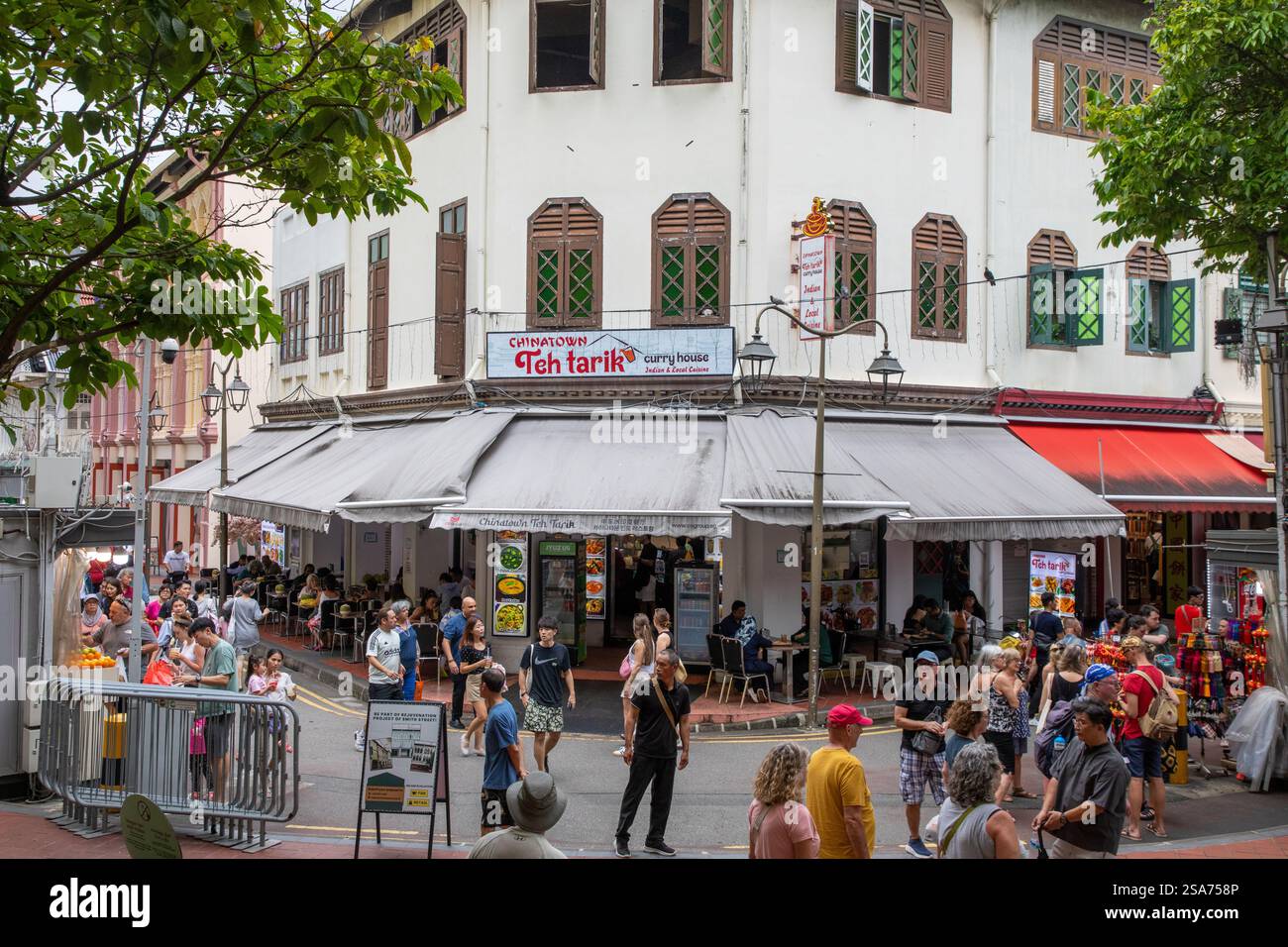 Chinatown Teh Tarik curry House, Singapore Foto Stock