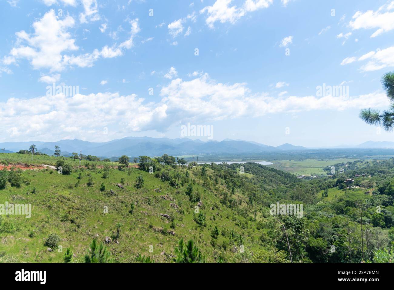 Paesaggio della Serra Geral, Stato di Santa Catarina, Brasile. Foto Stock