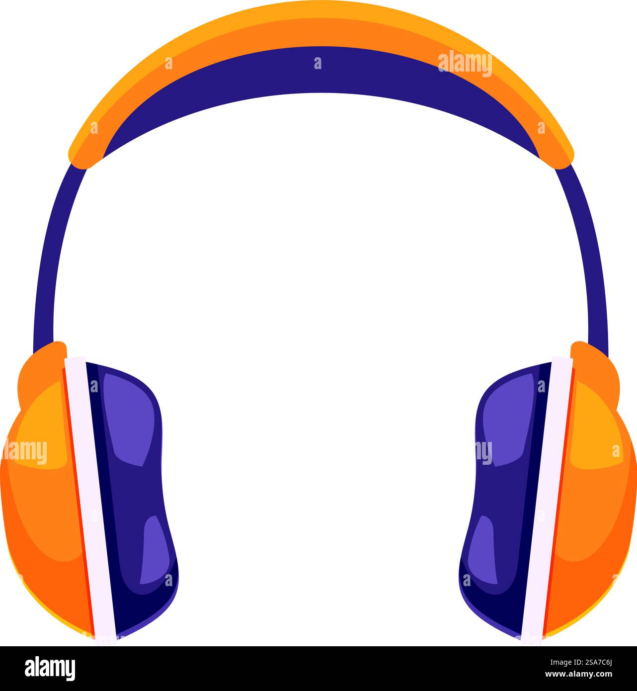 Moderne cuffie wireless isolate su sfondo bianco, per ascoltare musica, ascoltare audio, apparecchiature audio, tecnologia. Cuffie moderne isolate su sfondo bianco per ascoltare musica Illustrazione Vettoriale