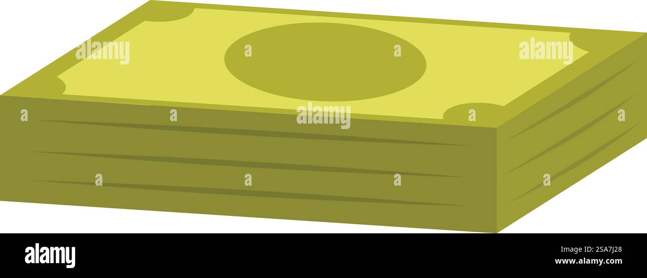 Una grande quantità di denaro contante che illustra ricchezza, risparmi e sicurezza finanziaria. Una grande quantità di denaro contante che illustra ricchezza e risparmi Illustrazione Vettoriale