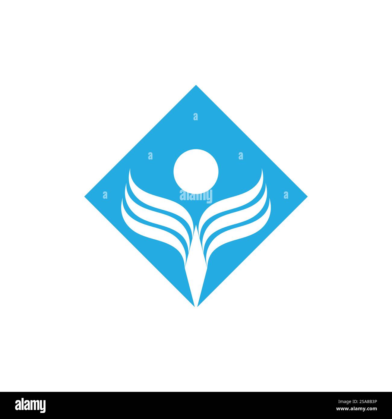 Modello del simbolo e del vettore del logo delle onde d'acqua Illustrazione Vettoriale