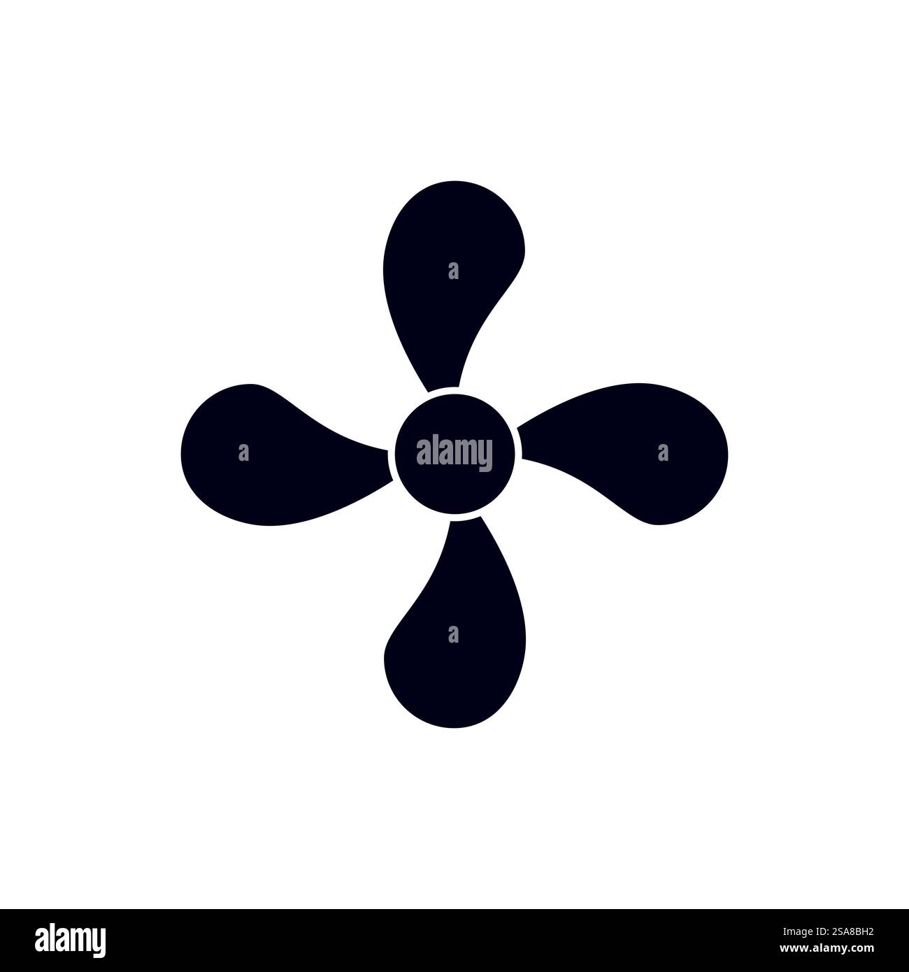 Immagine vettoriale dell'icona della ventola modello di disegno piatto Illustrazione Vettoriale