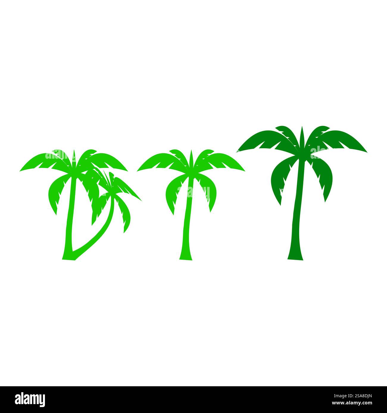 Palm tree estate modello logo illustrazione vettoriale Illustrazione Vettoriale