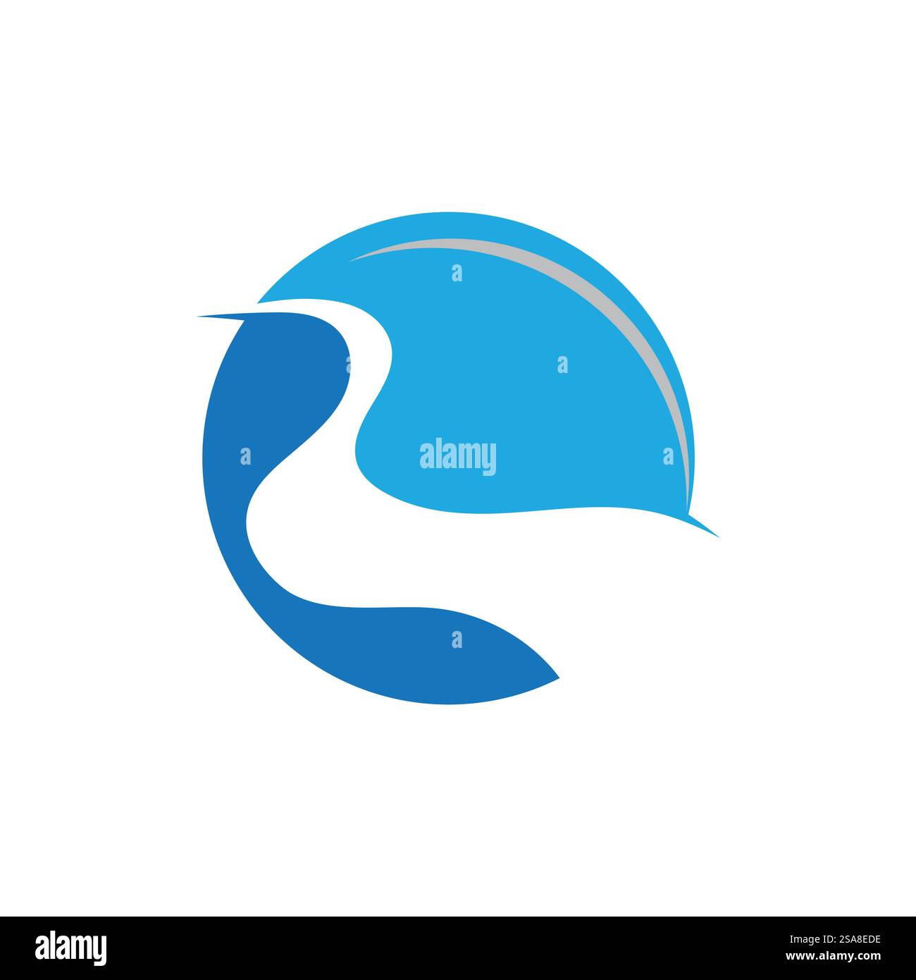 Fiume icona vettore illustration design Illustrazione Vettoriale