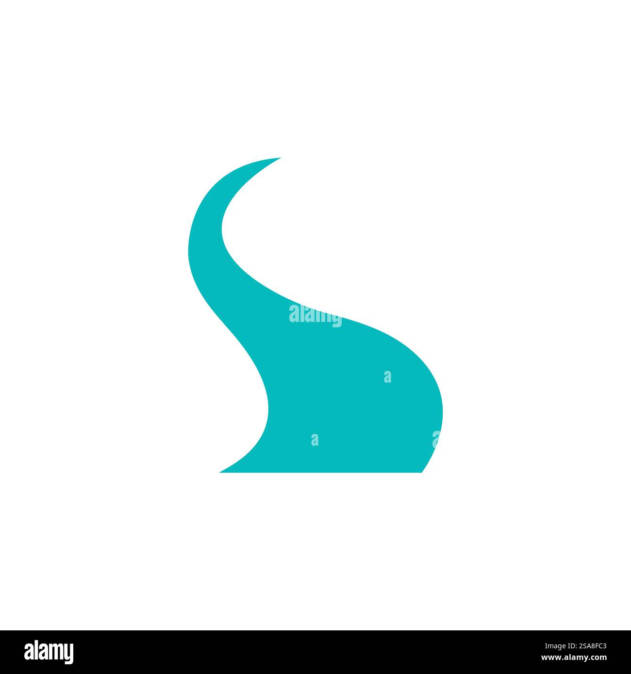 Fiume icona vettore illustration design Illustrazione Vettoriale