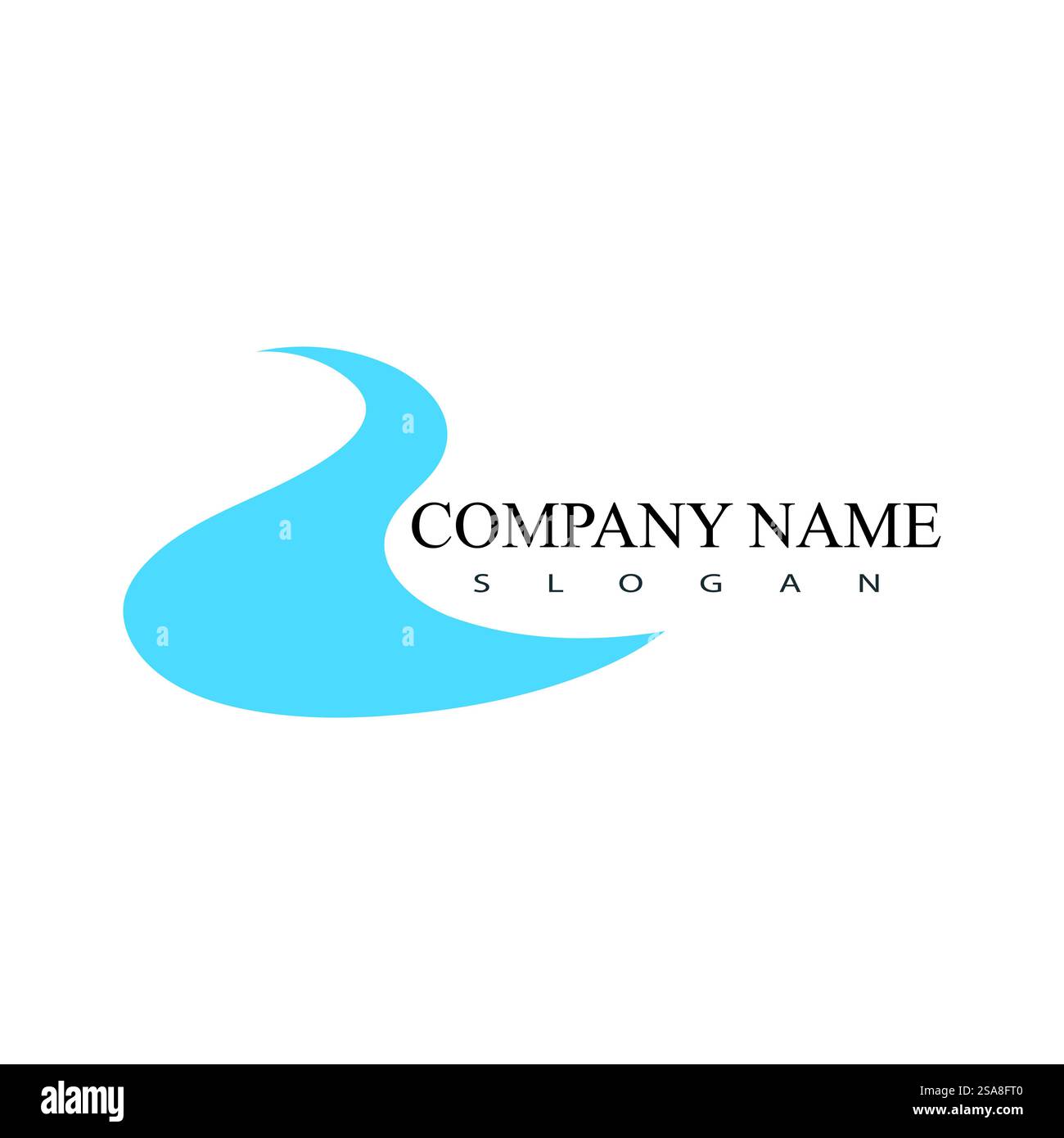 Fiume icona vettore illustration design Illustrazione Vettoriale