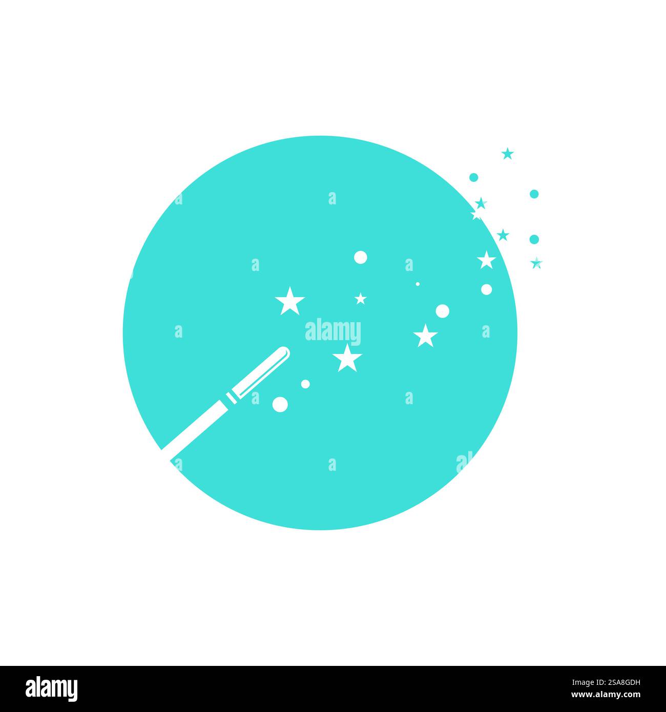 Icona penna ottica magica simbolo modello vettoriale Illustrazione Vettoriale