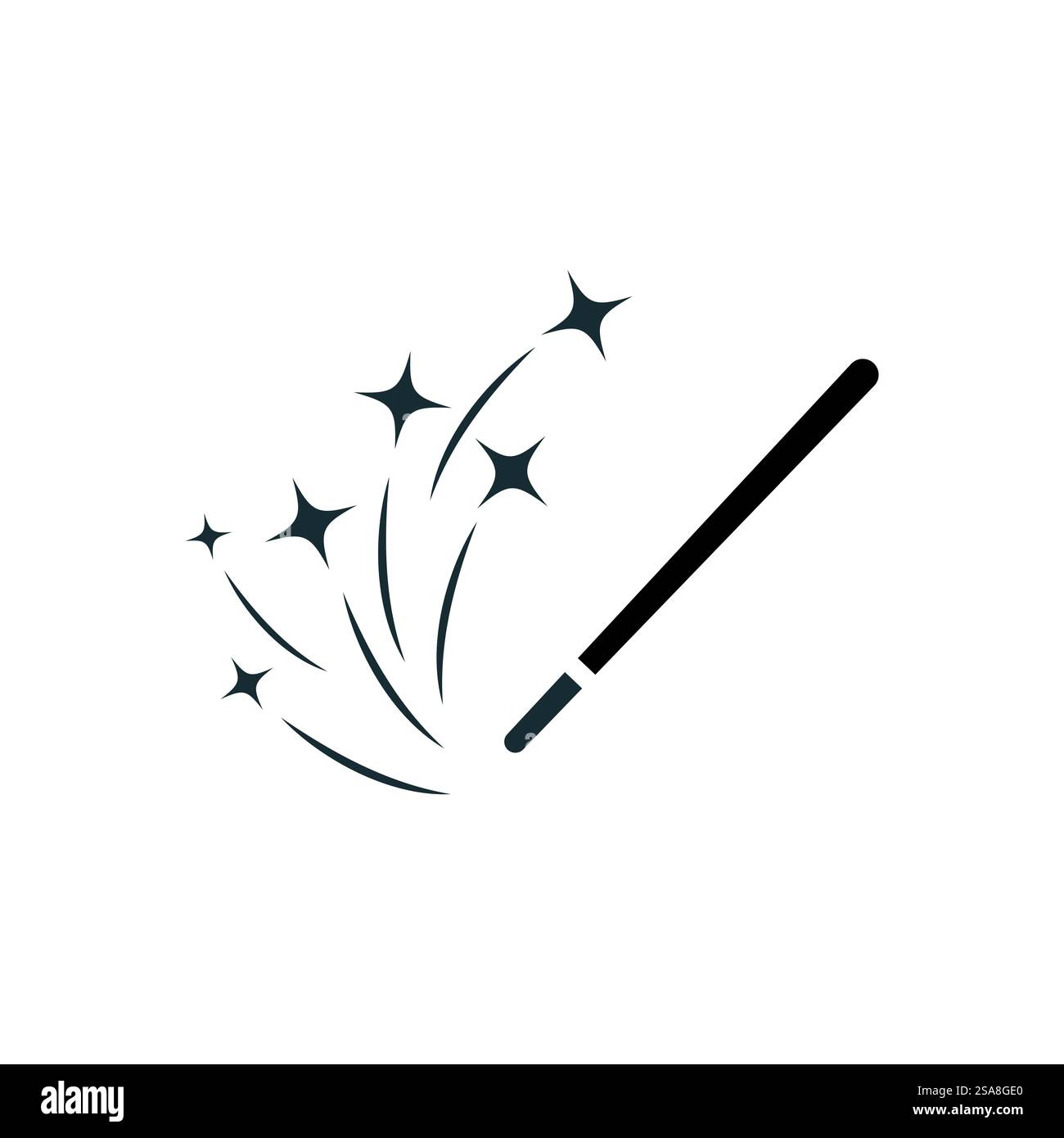 Icona penna ottica magica simbolo modello vettoriale Illustrazione Vettoriale