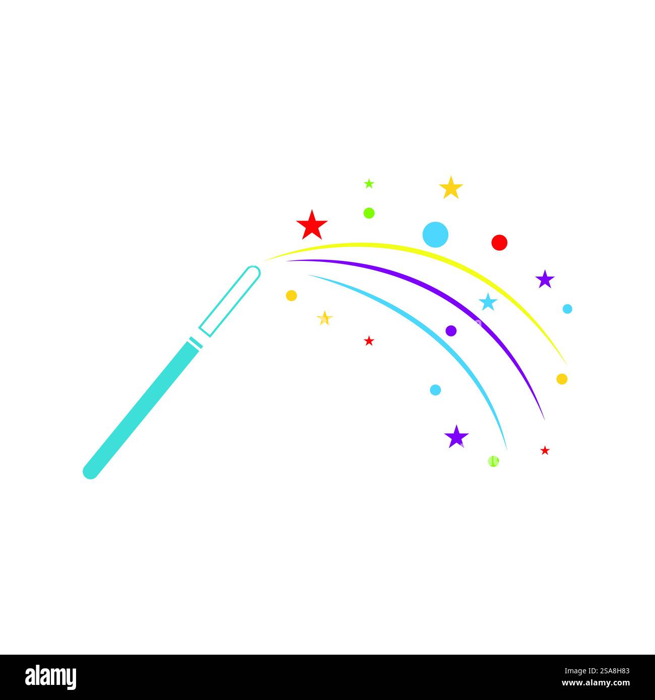 Icona penna ottica magica simbolo modello vettoriale Illustrazione Vettoriale