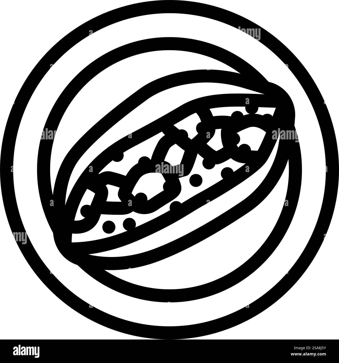 kumpir cucina turca linea icona vettoriale. segno di cucina turca kumpir. illustrazione nera del simbolo del contorno isolato. illustrazione vettoriale dell'icona della linea della cucina turca kumpir Illustrazione Vettoriale