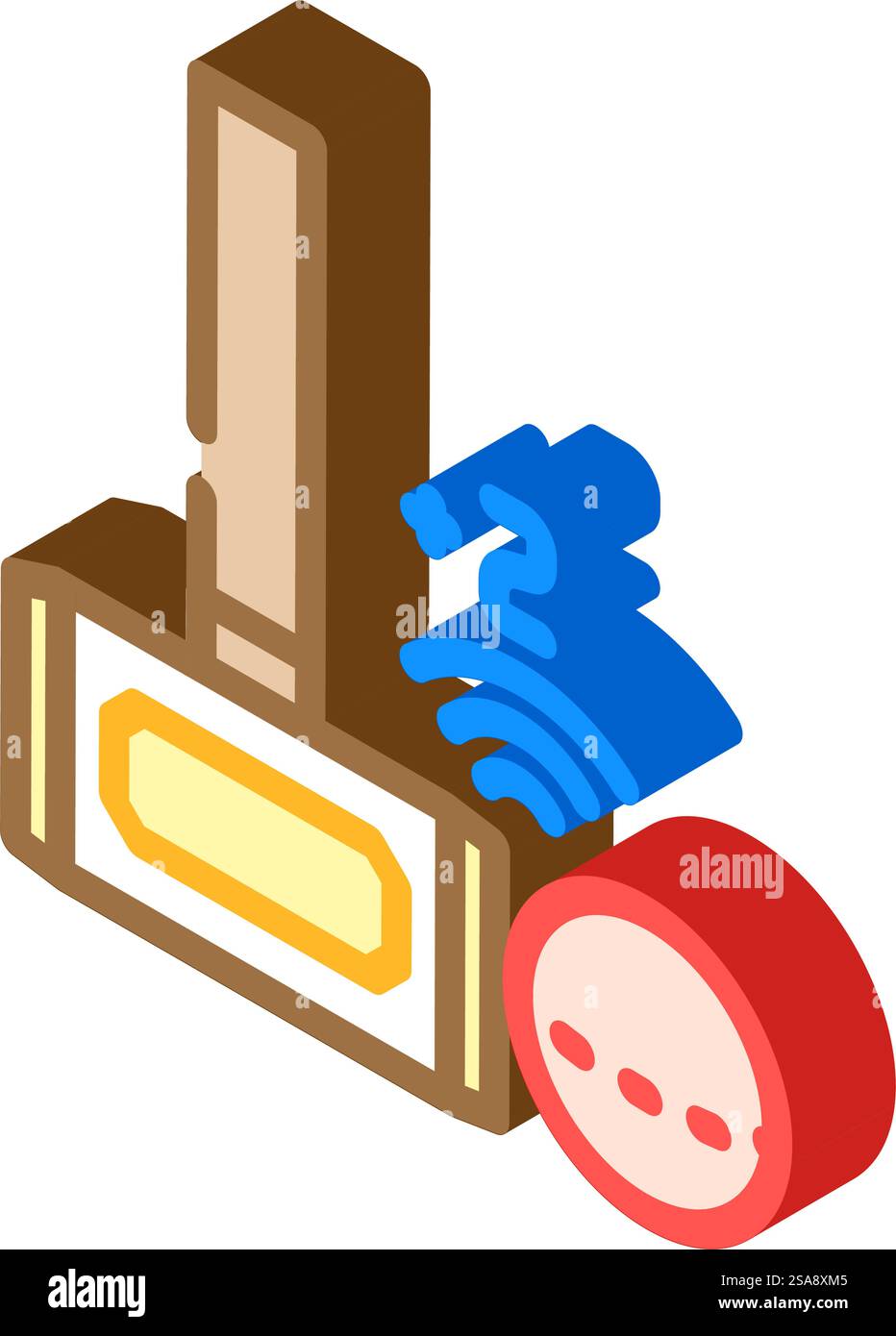 toccare due volte il vettore dell'icona isometrica del gioco del croquet. toccare due volte il segno del gioco del croquet. illustrazione del simbolo isolato. immagine vettoriale dell'icona isometrica del gioco del croquet con doppio tocco Illustrazione Vettoriale