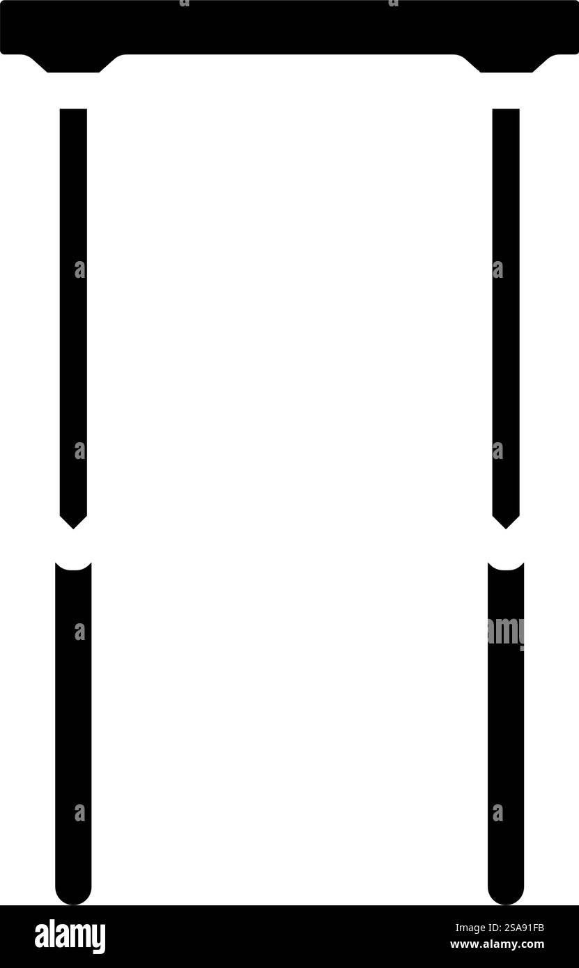 icona del gioco del croquet a cerchio, grafica vettoriale. insegna del gioco del croquet a cerchio. illustrazione del simbolo isolato. illustrazione vettoriale dell'icona del gioco del croquet a cerchio Illustrazione Vettoriale