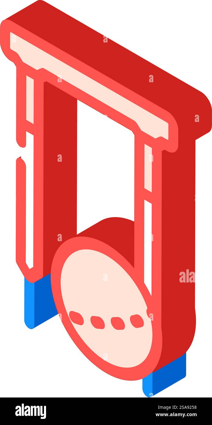 rover croquet game isometrico icona vettoriale. insegna del gioco del croquet rover. illustrazione del simbolo isolato. illustrazione vettoriale dell'icona isometrica del gioco di croquet rover Illustrazione Vettoriale