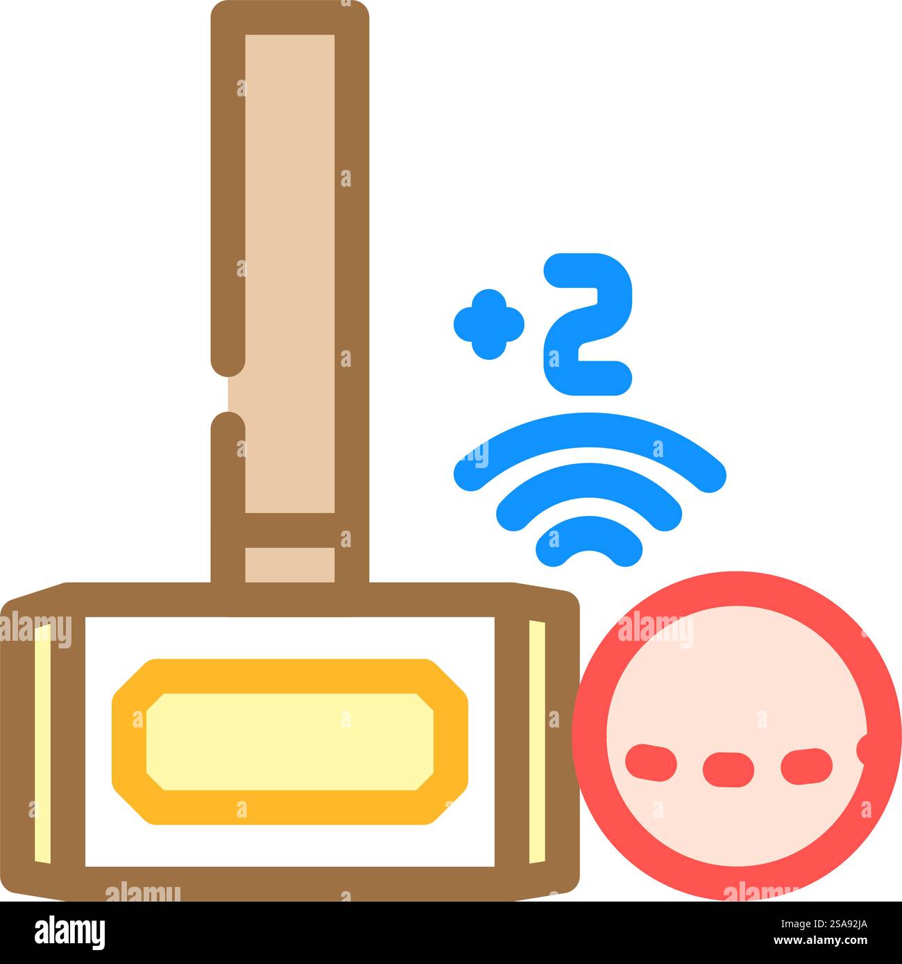 toccare due volte il vettore dell'icona del colore del gioco del croquet. toccare due volte il segno del gioco del croquet. illustrazione del simbolo isolato. immagine vettoriale dell'icona del colore del gioco del croquet Illustrazione Vettoriale