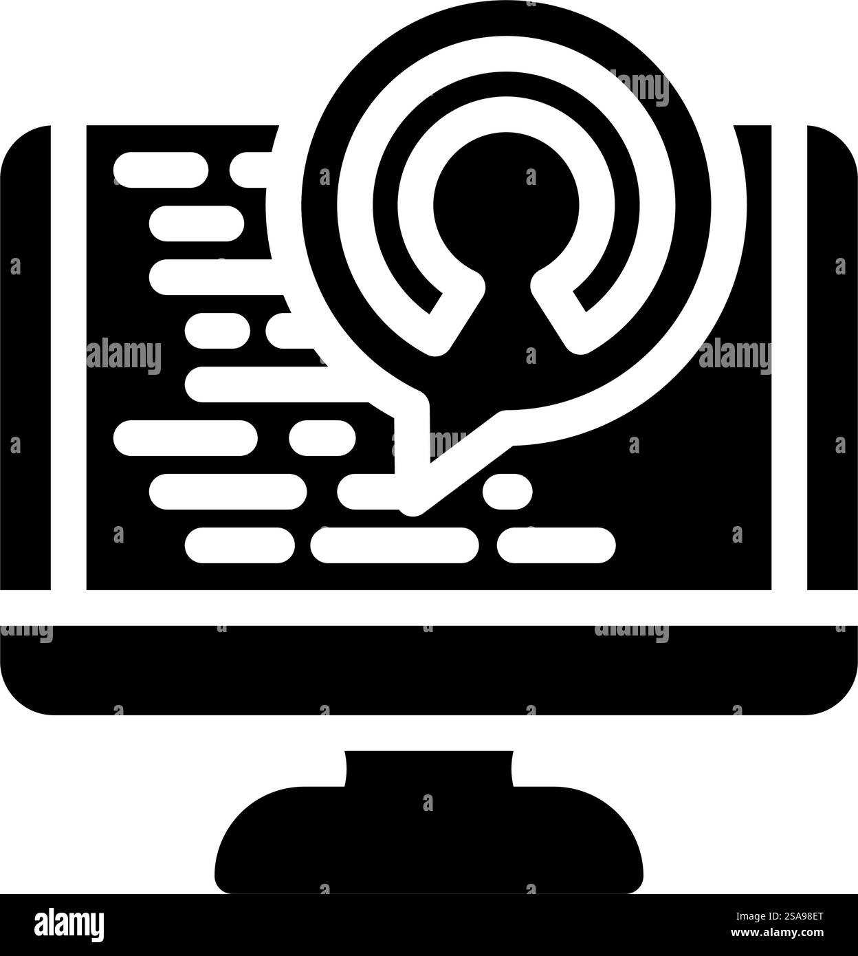 vettore di icone glifi per appassionati di tecnologia open source. insegna open source per appassionati di tecnologia. illustrazione del simbolo isolato. illustrazione vettoriale dell'icona glifo per gli appassionati di tecnologia open source Illustrazione Vettoriale