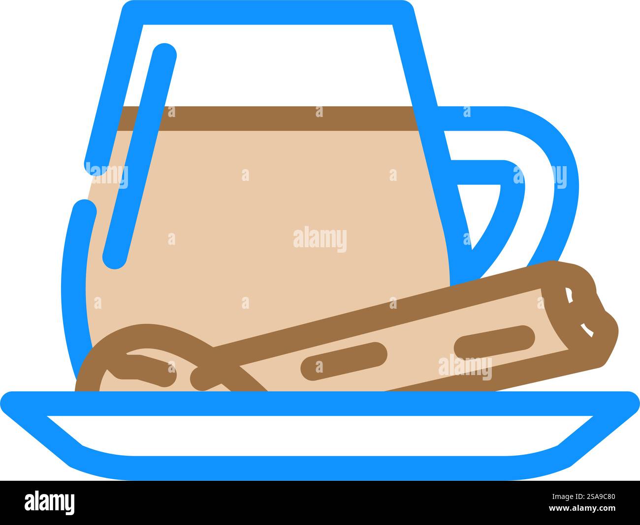 masala chai cucina indiana, icona vettoriale. insegna di cucina indiana masala chai. illustrazione del simbolo isolato. illustrazione vettoriale dell'icona del colore della cucina indiana masala chai Illustrazione Vettoriale