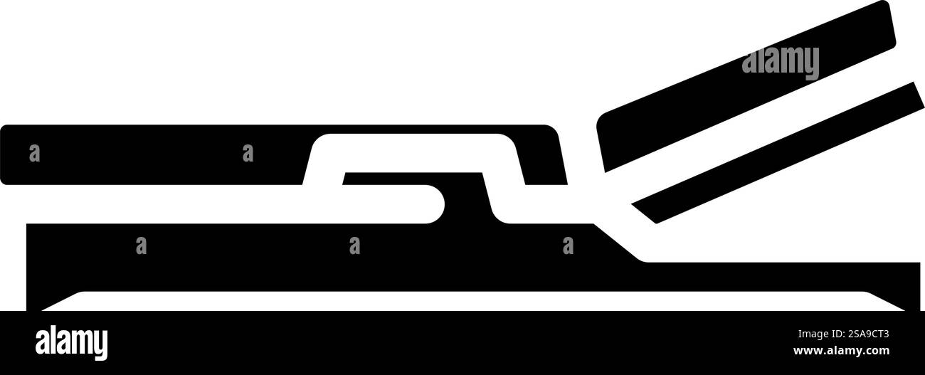 chaise longue, mobili da esterno, icona di glifo vettoriale. insegna di mobili da esterno chaise longue. illustrazione del simbolo isolato. illustrazione vettoriale dell'icona del glifo dei mobili da esterno della chaise longue Illustrazione Vettoriale