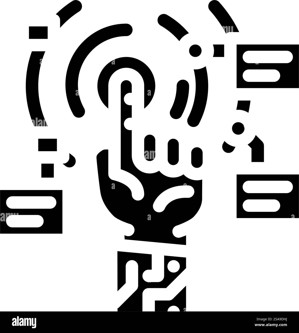 tecnologia all'avanguardia per gli appassionati di glifo vettoriale. tecnologia all'avanguardia per gli appassionati di tecnologia. illustrazione del simbolo isolato. illustrazione vettoriale icona glifo per appassionati di tecnologia all'avanguardia Illustrazione Vettoriale