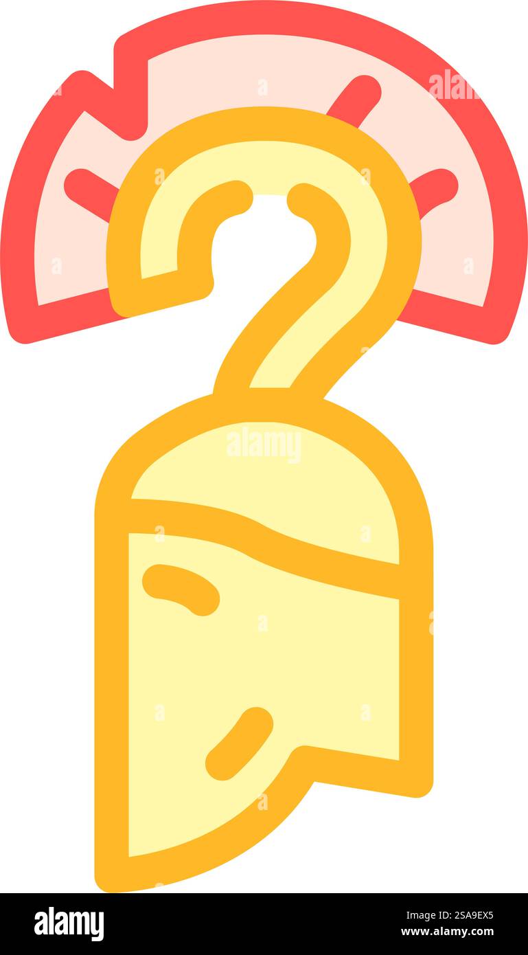 soldato del casco, icona vettoriale di colore greco romano. insegna greca romana soldato casco. illustrazione del simbolo isolato. immagine vettoriale dell'icona del soldato del casco greco romano Illustrazione Vettoriale