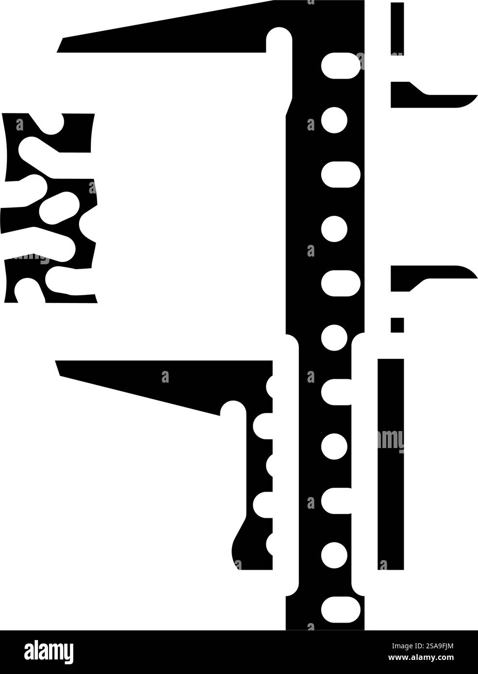 controllo qualità pellet di legno glifo vettore icona. cartello per il controllo di qualità dei pellet di legno. illustrazione del simbolo isolato. illustrazione vettoriale dell'icona glifo del pellet di legno per il controllo qualità Illustrazione Vettoriale