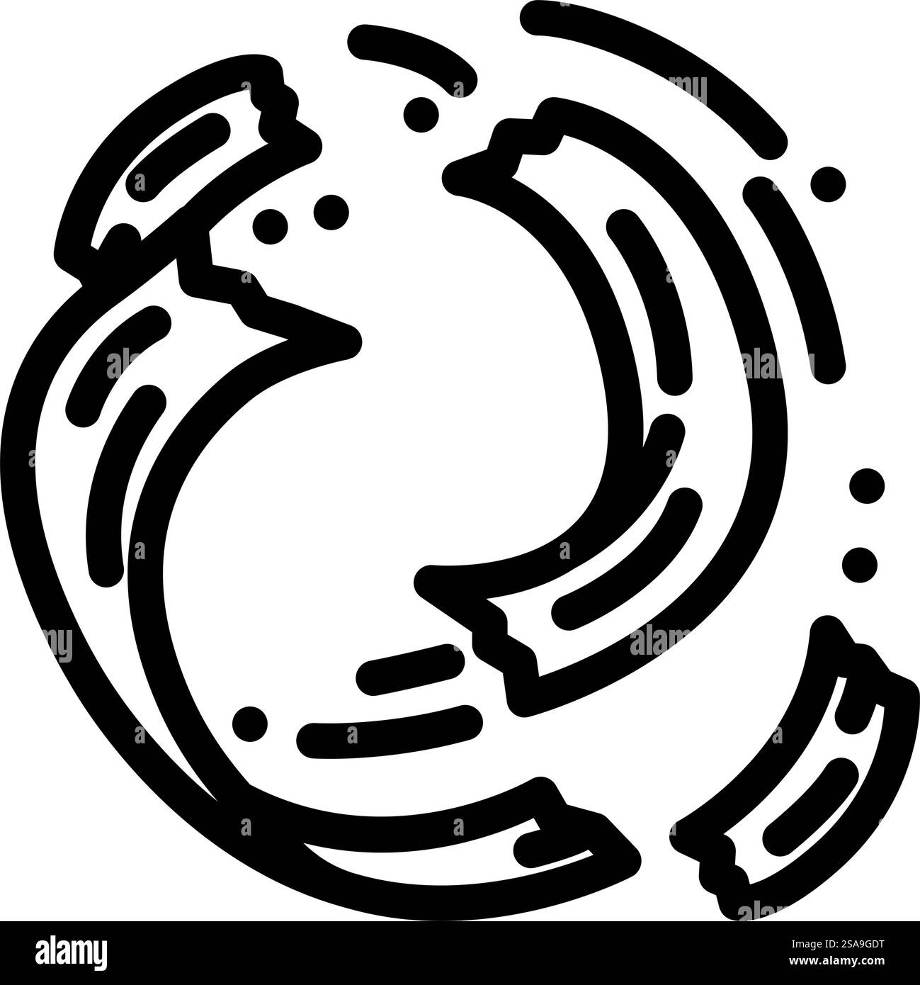 vettore icona linea pellet di legno segatura. cartello pellet di legno segato. illustrazione nera del simbolo del contorno isolato. illustrazione vettoriale dell'icona della linea dei pellet di legno di segatura Illustrazione Vettoriale