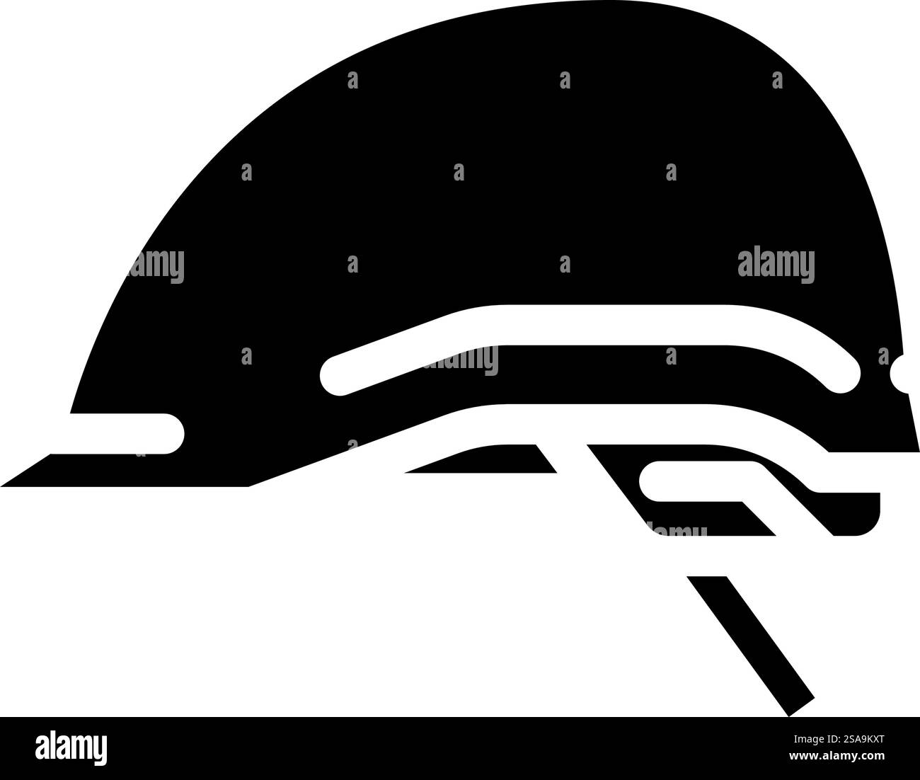 elmetto dispositivi di protezione dpi glifi icona vettoriale. cartello di protezione ppe elmetto. illustrazione del simbolo isolato. illustrazione vettoriale dell'icona glifo dei dispositivi di protezione dell'elmetto dpi Illustrazione Vettoriale