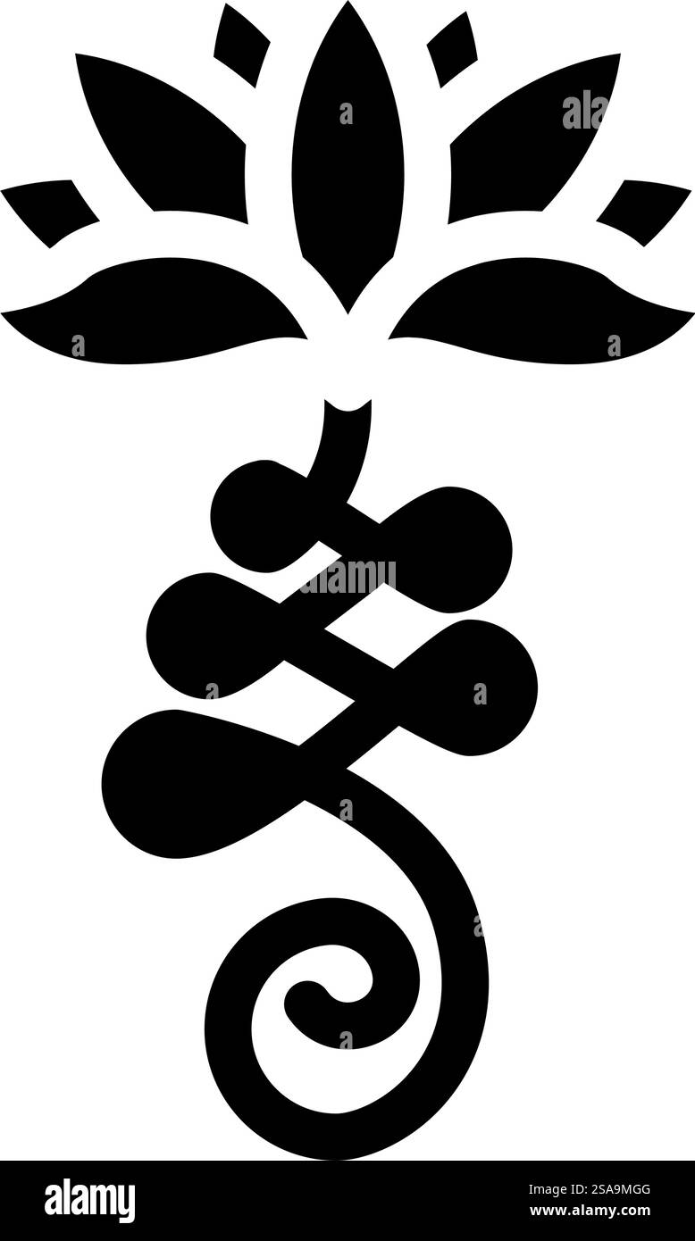 enlightenment buddismo glifo icona vettore. segno del buddismo dell'illuminismo. illustrazione del simbolo isolato. illustrazione vettoriale dell'icona del glifo del buddismo dell'illuminismo Illustrazione Vettoriale