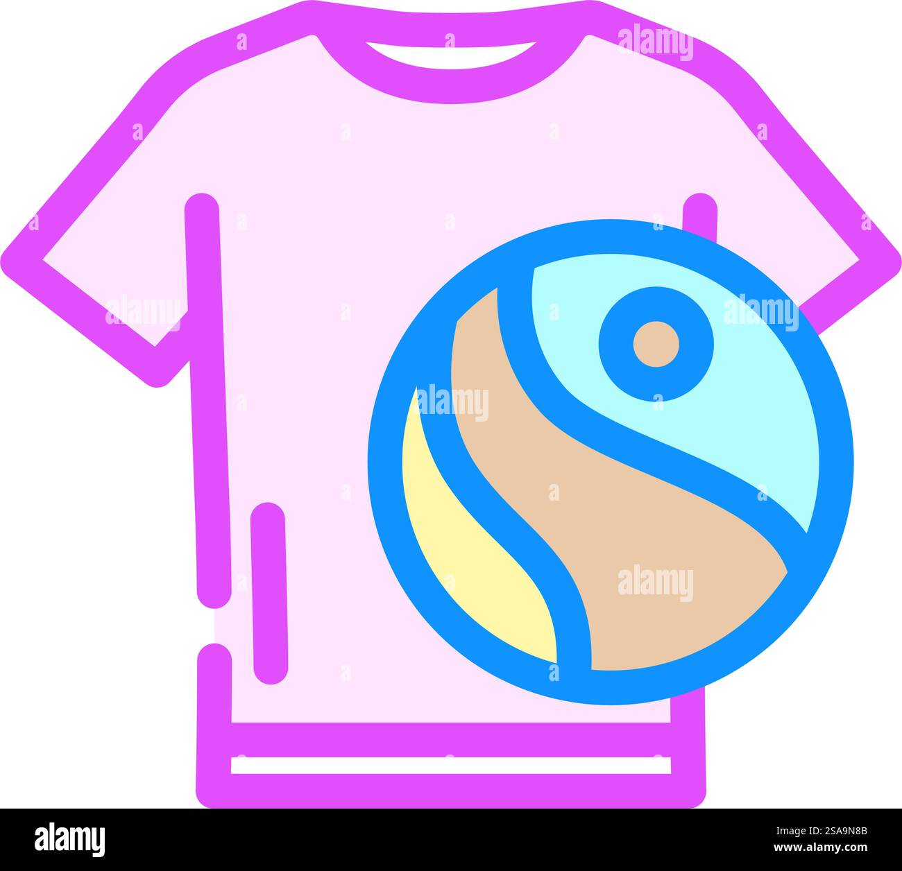 abbigliamento per il commercio equo e solidale icona del colore della moda sostenibile vettoriale. abbigliamento per il commercio equo e solidale insegna della moda sostenibile. illustrazione del simbolo isolato. illustrazione vettoriale dell'icona del colore della moda sostenibile dell'abbigliamento equo e solidale Illustrazione Vettoriale