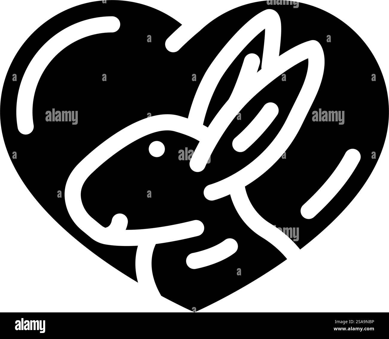 etichetta prodotto senza crudeltà avvertenza glifo icona vettore. cartello di avvertenza etichetta prodotto cruelty free. illustrazione del simbolo isolato. etichetta del prodotto cruelty esente da crudeltà icona glifo illustrazione del vettore Illustrazione Vettoriale