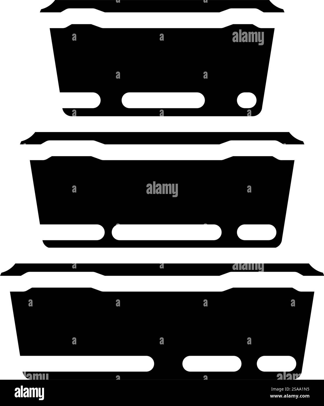 contenitore per la conservazione degli alimenti confezione in plastica con simbolo del glifo vettoriale. cartello della confezione di plastica del contenitore per la conservazione degli alimenti. illustrazione del simbolo isolato. illustrazione del vettore dell'icona del glifo della confezione di plastica del contenitore per la conservazione degli alimenti Illustrazione Vettoriale