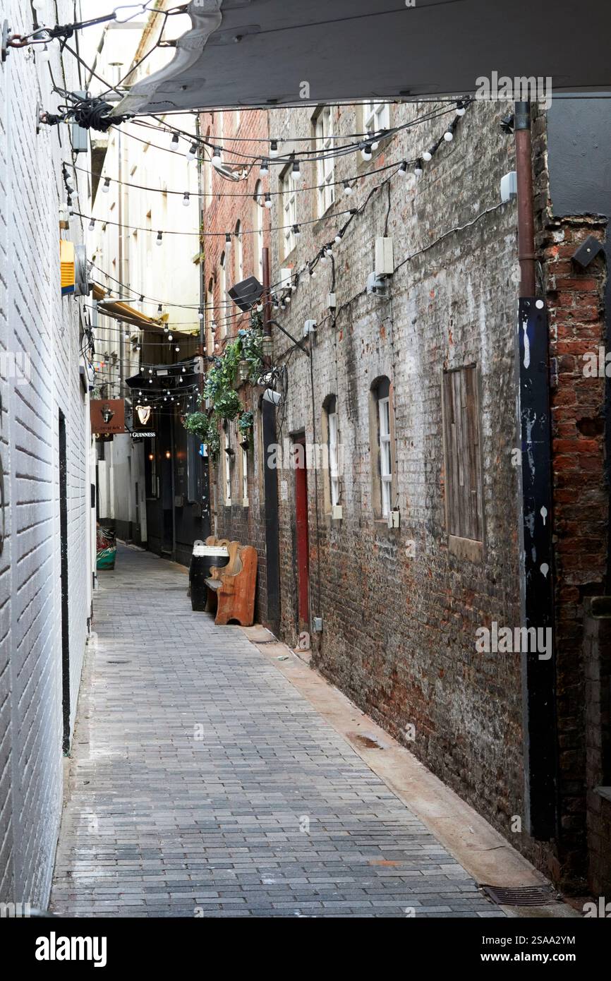 ingresso gioie parte della zona storica di belfast voci belfast, irlanda del nord, regno unito Foto Stock
