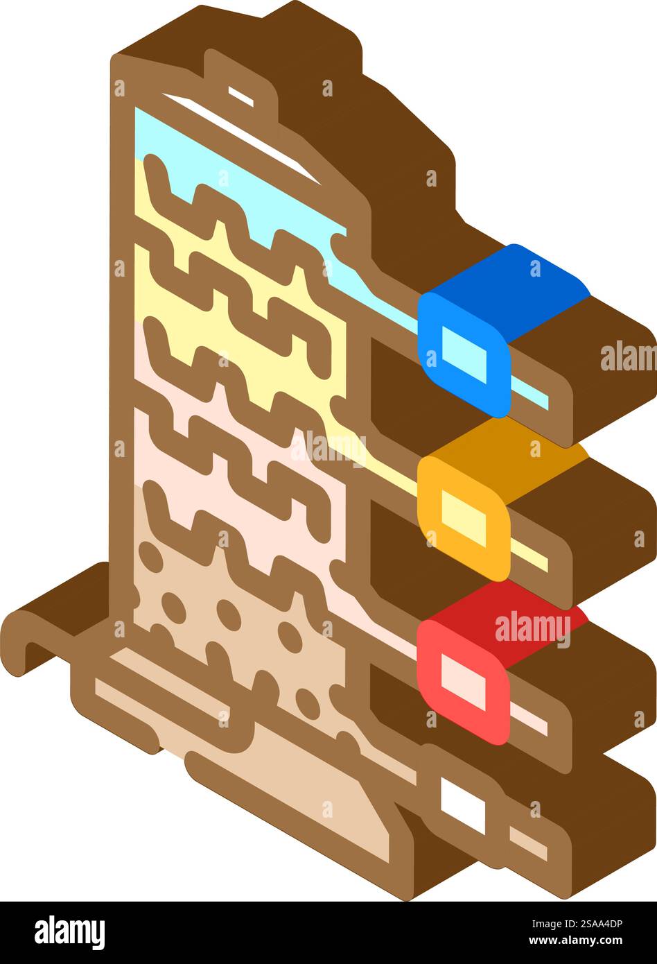 vettore icona isometrico per l'industria della raffinazione del petrolio. segnale dell'industria della raffinazione del petrolio. illustrazione del simbolo isolato. illustrazione vettoriale dell'icona isometrica del settore della raffinazione del petrolio Illustrazione Vettoriale