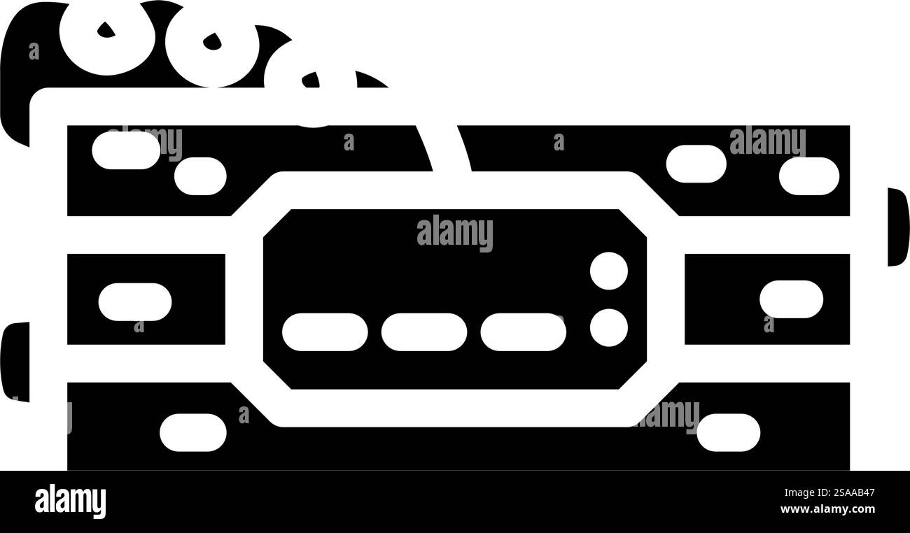 terrorismo delitto glifo icona vettore. segno del crimine terroristico. illustrazione del simbolo isolato. illustrazione vettoriale dell'icona del glifo del crimine terroristico Illustrazione Vettoriale