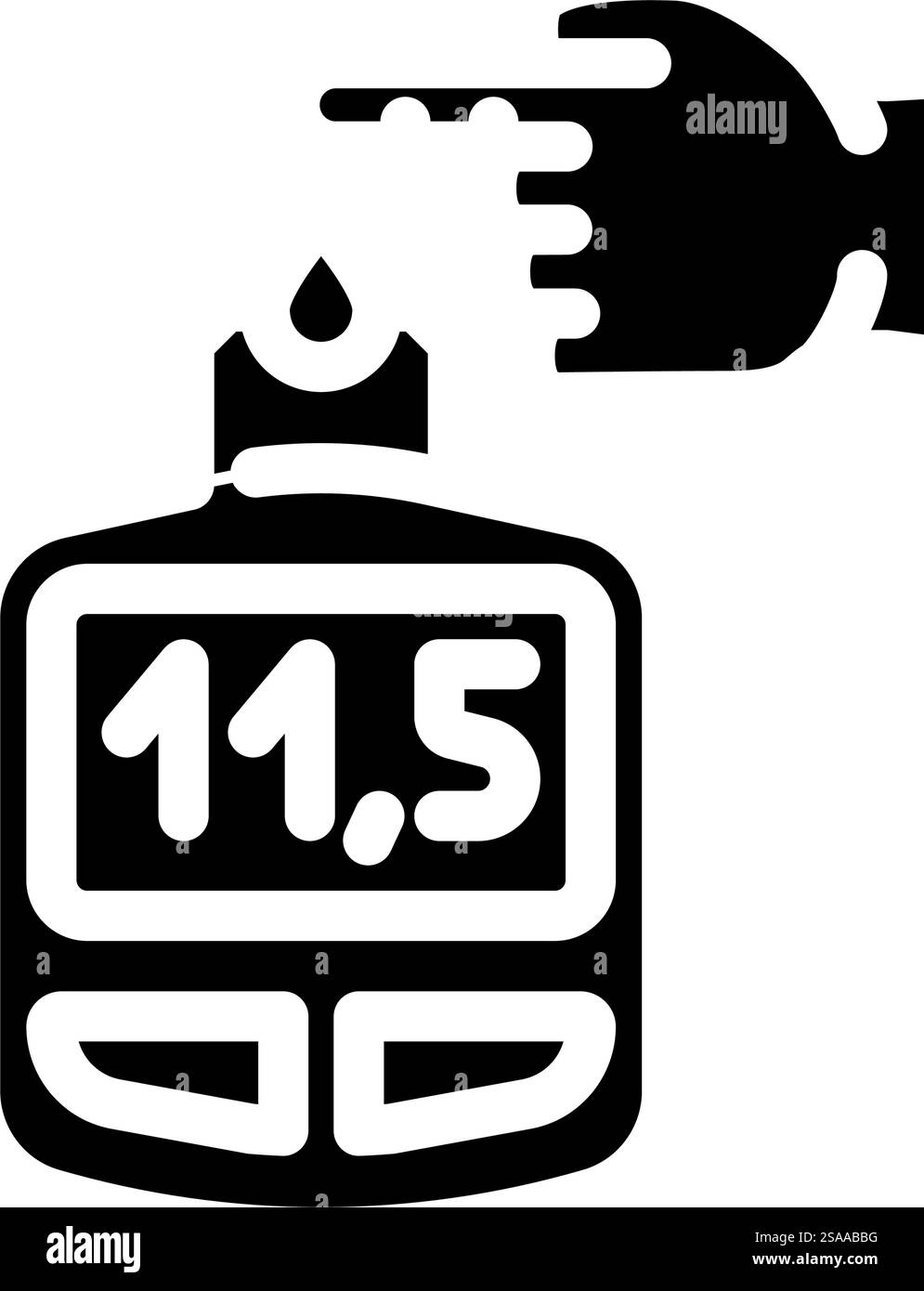 diabete uomo malattia glifo icona vettore. segno di malattia dell'uomo del diabete. illustrazione del simbolo isolato. illustrazione vettoriale icona glifo malattia dell'uomo diabete Illustrazione Vettoriale