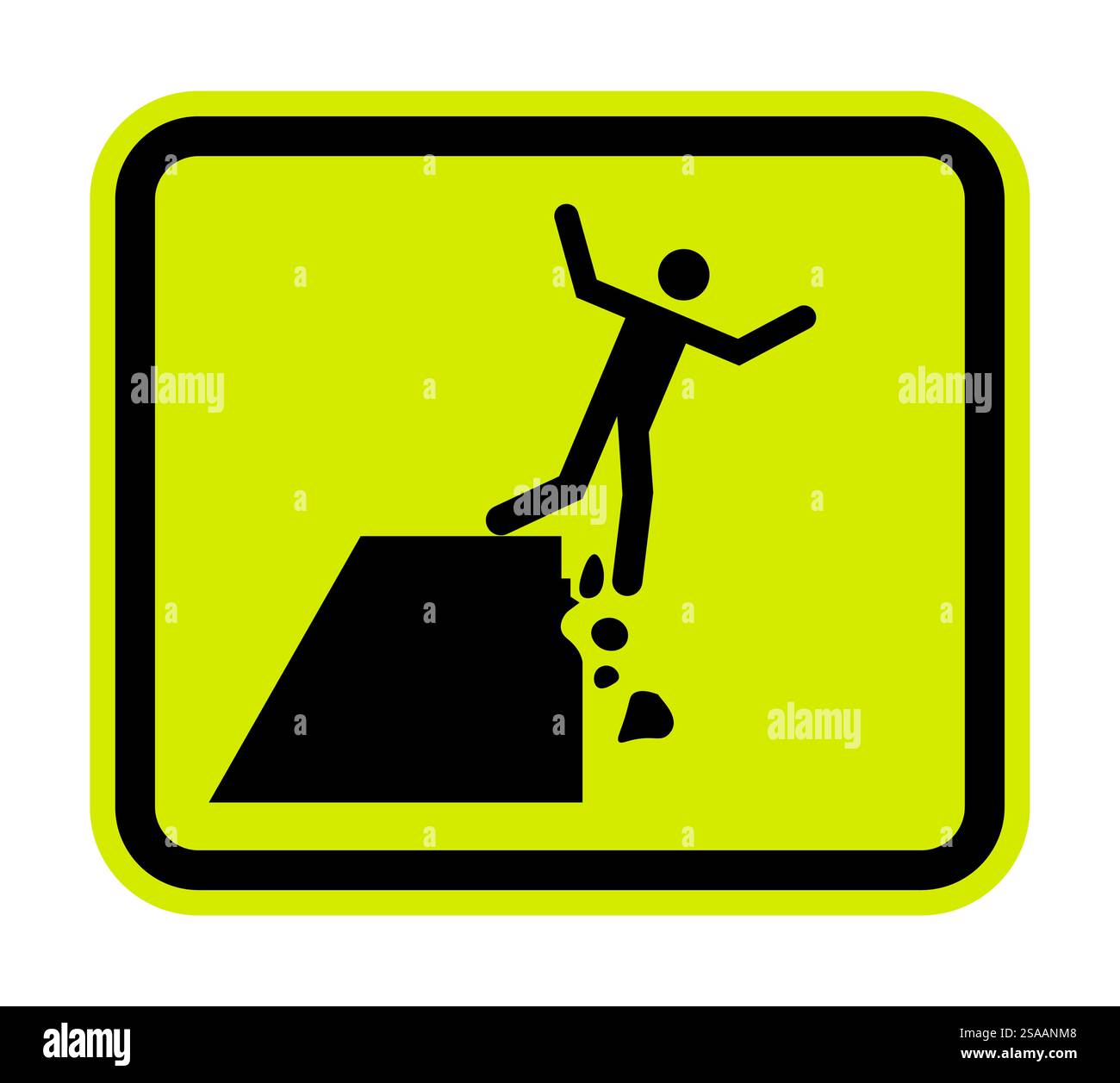 Cartello di pericolo Keep Out Open Pit Illustrazione Vettoriale