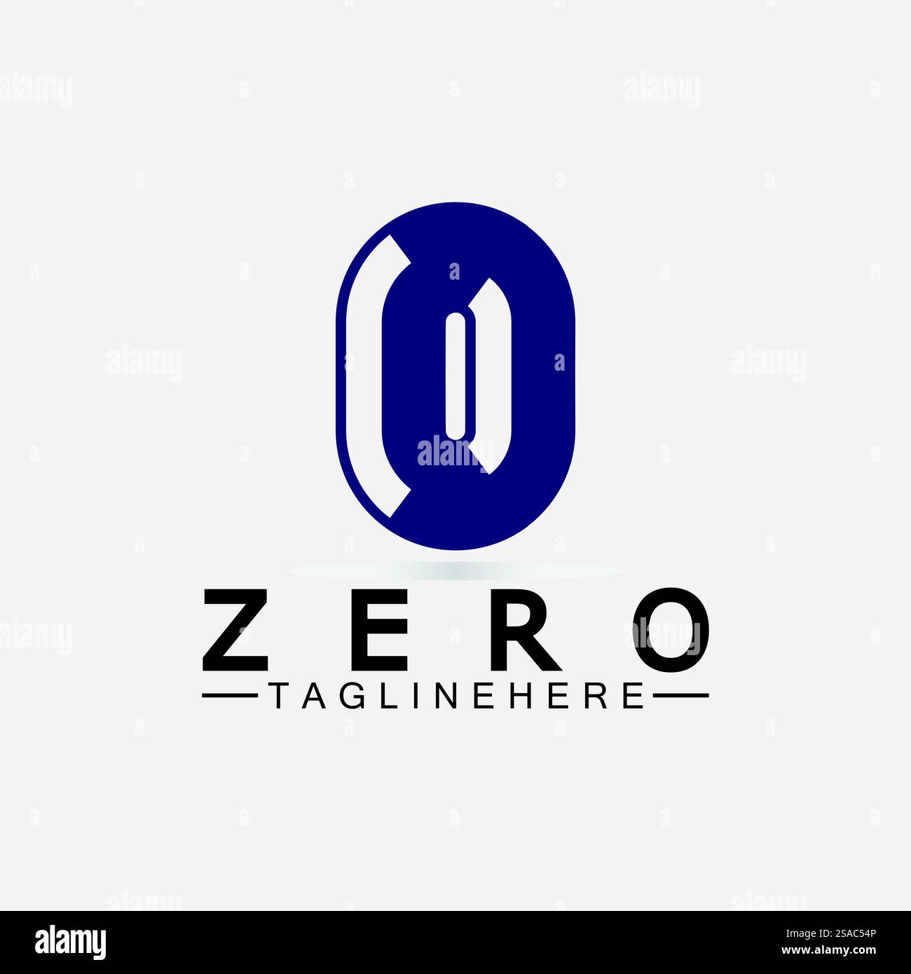Lettera o o numero 0 Logo Icon Design Illustrazione Vettoriale