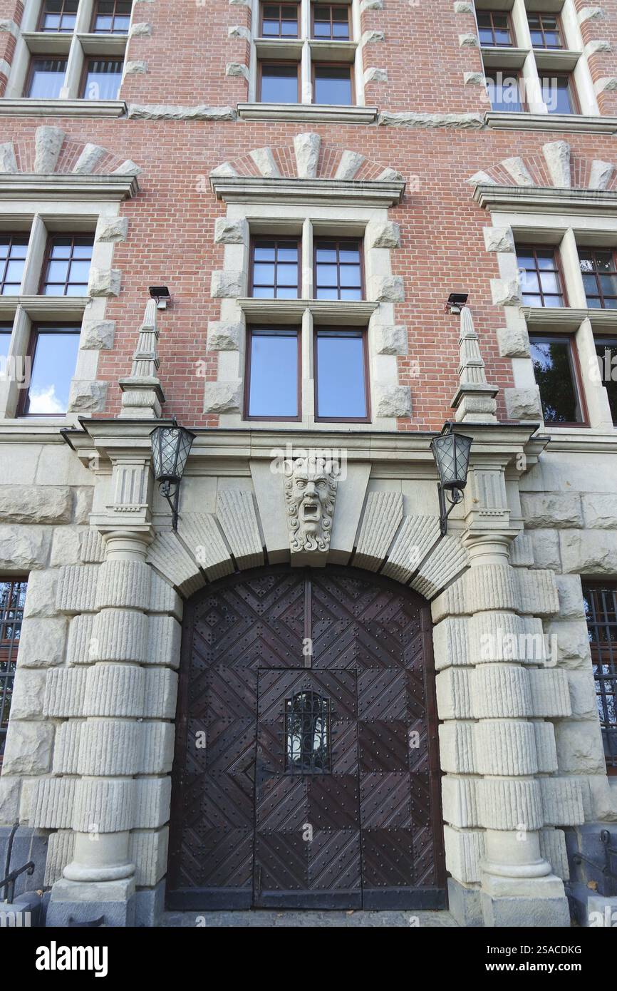 Architettura storica a Szczecin Foto Stock